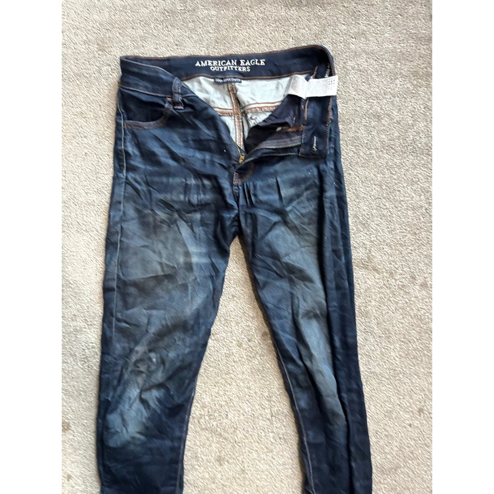 American Eagle Outfitters VINTAGE American Eagle Blue Next Level Stretch Hi-Rise Jegging Pants Regular 0 Women Corduroy Jeans Jegging Size 25" / US 0 / IT 36 - 4 Thumbnail