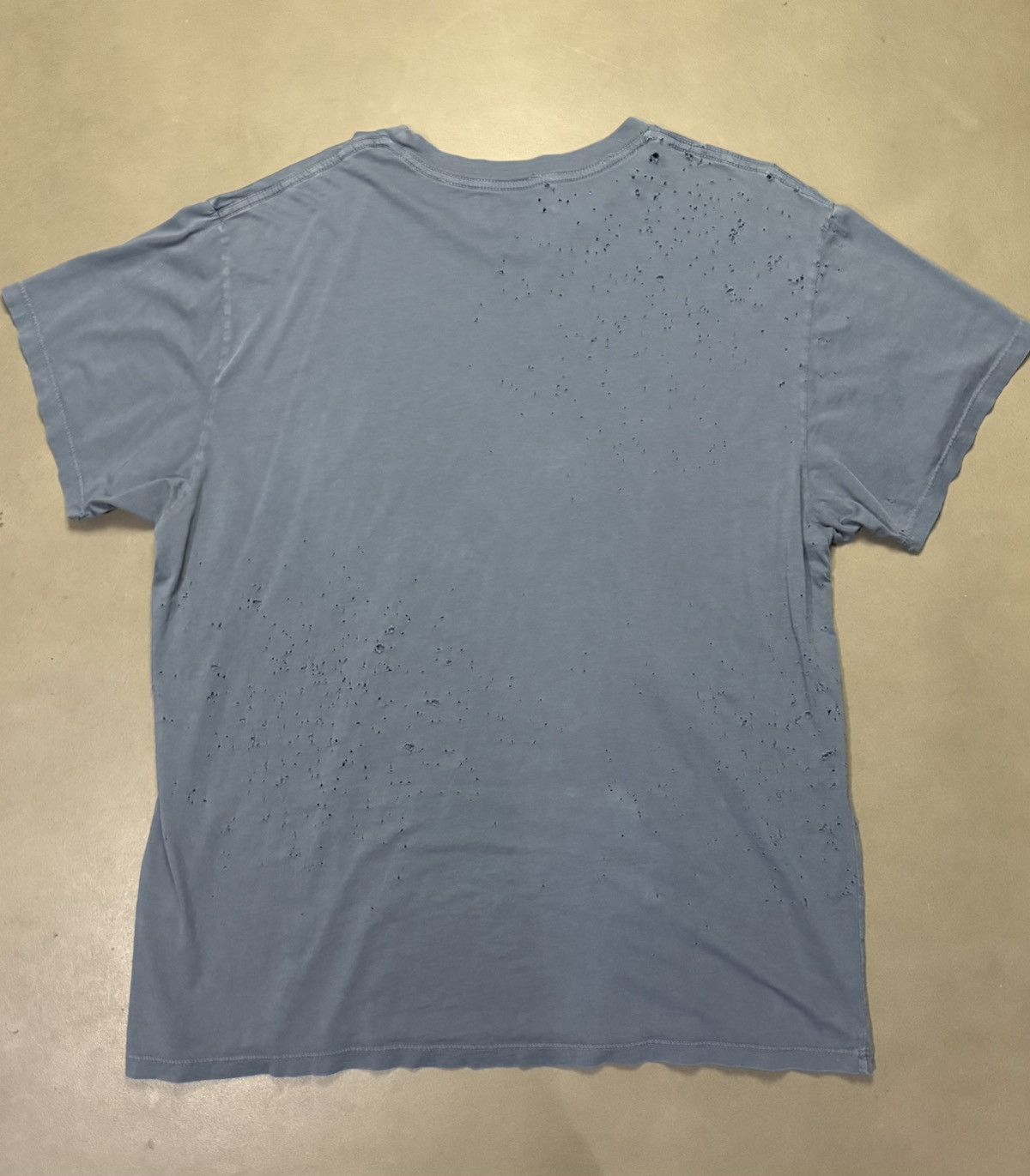 Amiri Amiri Blue Shotgun T Shirt Size US XL / EU 56 / 4 - 2 Thumbnail