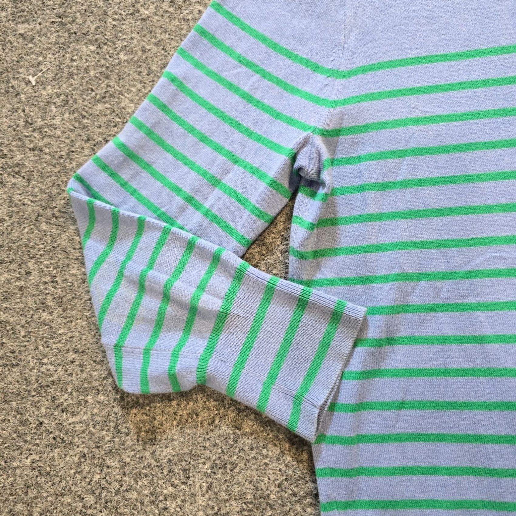J.Crew J.CREW Sweater Cardigan Womens Small Blue Green Stripe Nautical Button Casual Size S / US 4 / IT 40 - 4 Thumbnail