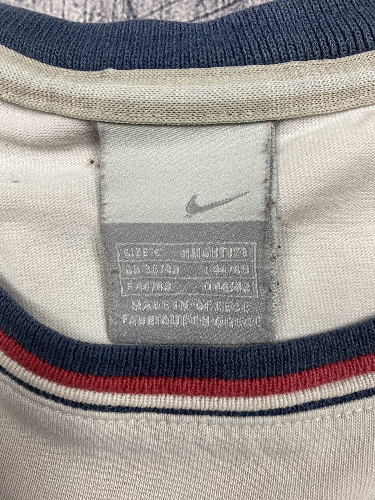 Nike × Vintage Vintage Nike Swoosh Y2K Drill Tee T Shirt Size S Size US S / EU 44-46 / 1 - 10 Thumbnail