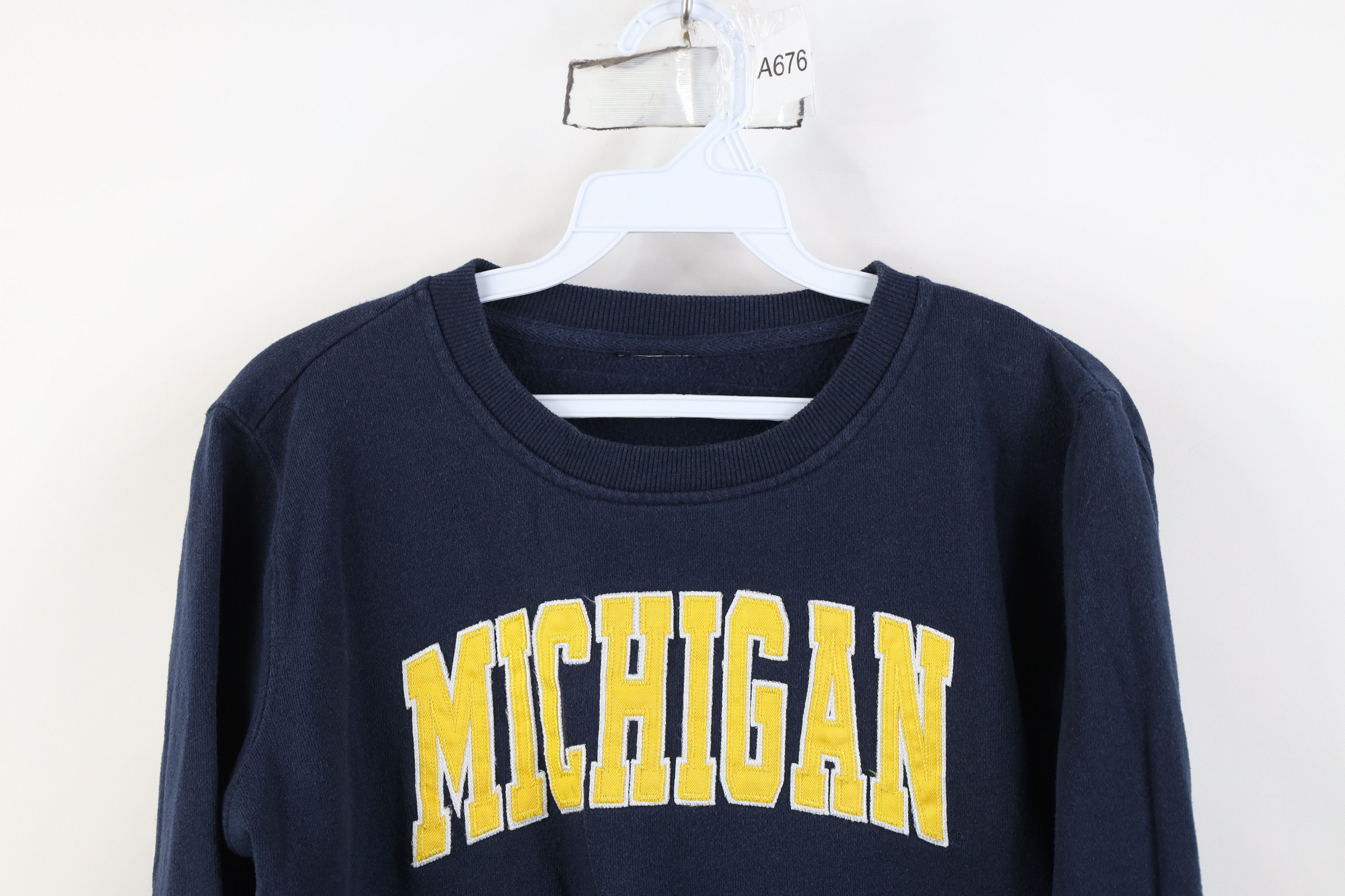 Vintage Vintage 90s University of Michigan Crewneck Sweatshirt Size XS / US 0-2 / IT 36-38 - 2 Thumbnail