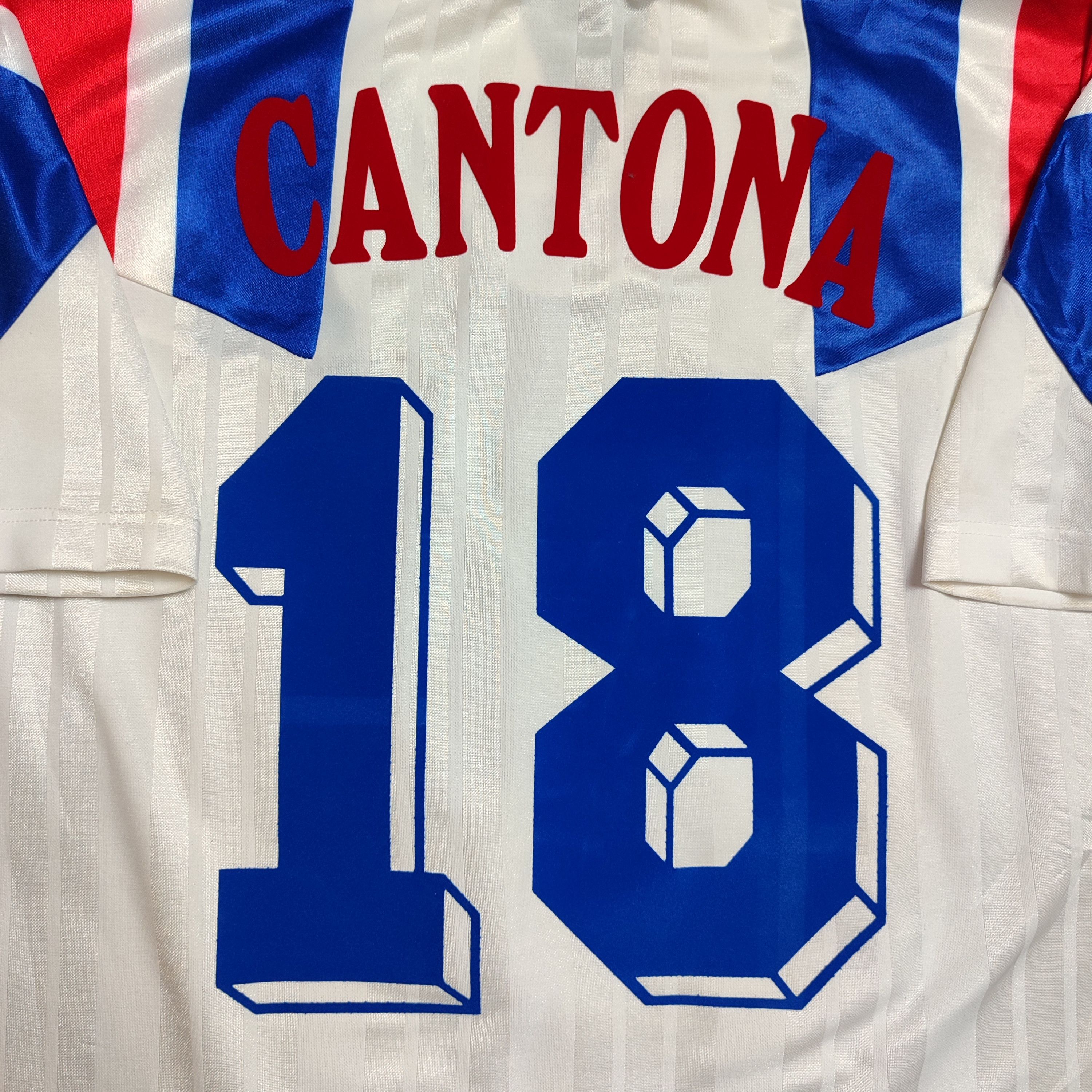 Adidas × Vintage Adidas France Away 1992 Cantona #18 Soccer Jersey Size US M / EU 48-50 / 2 - 8 Thumbnail