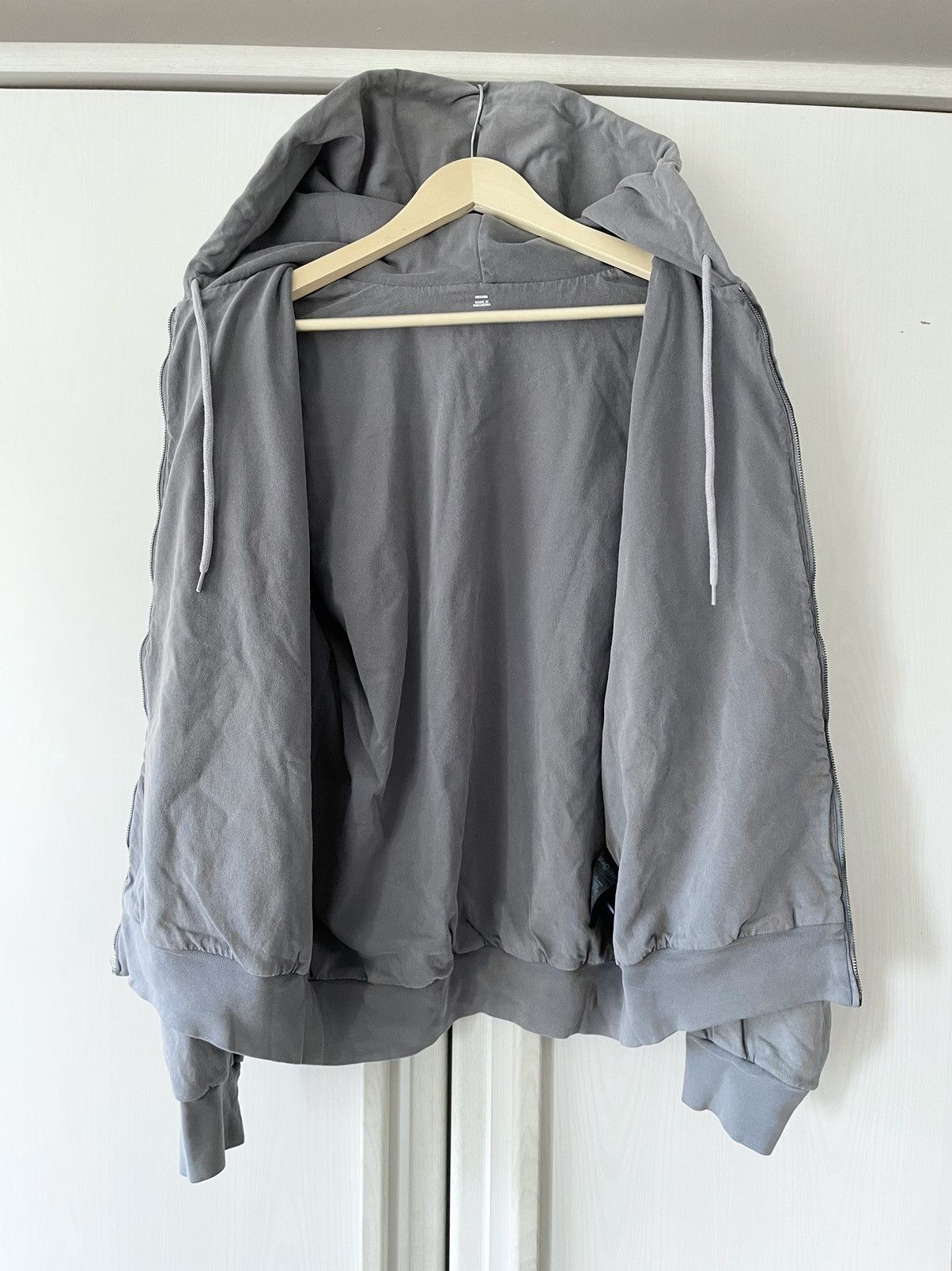 Gap × Kanye West × Yeezy Yeezy Gap Poetic Grey Zip Up Hoodie Size US M / EU 48-50 / 2 - 3 Thumbnail