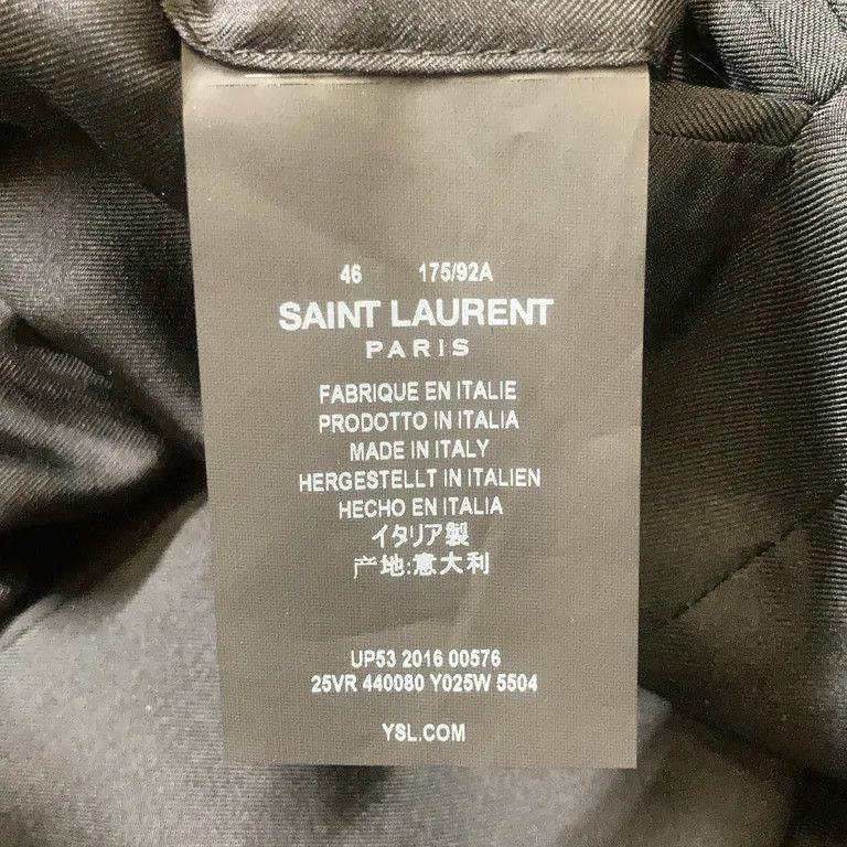 Saint Laurent Paris S/S16 Maroon Velvet Le Smoking Blazer Jacket x Hedi Slimane Size US S / EU 44-46 / 1 - 4 Thumbnail