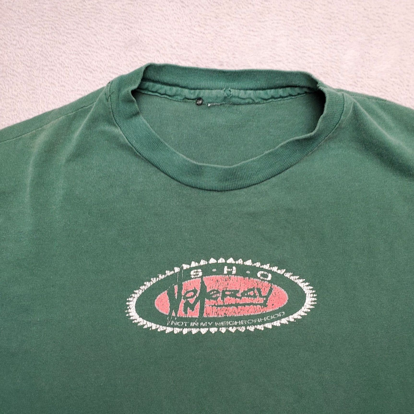 Vintage VINTAGE Sho No Mercy Shirt Men S Green Short Sleeve Crew Neck TEE USA Graphic Print Casual Shirt Size US S / EU 44-46 / 1 - 3 Thumbnail