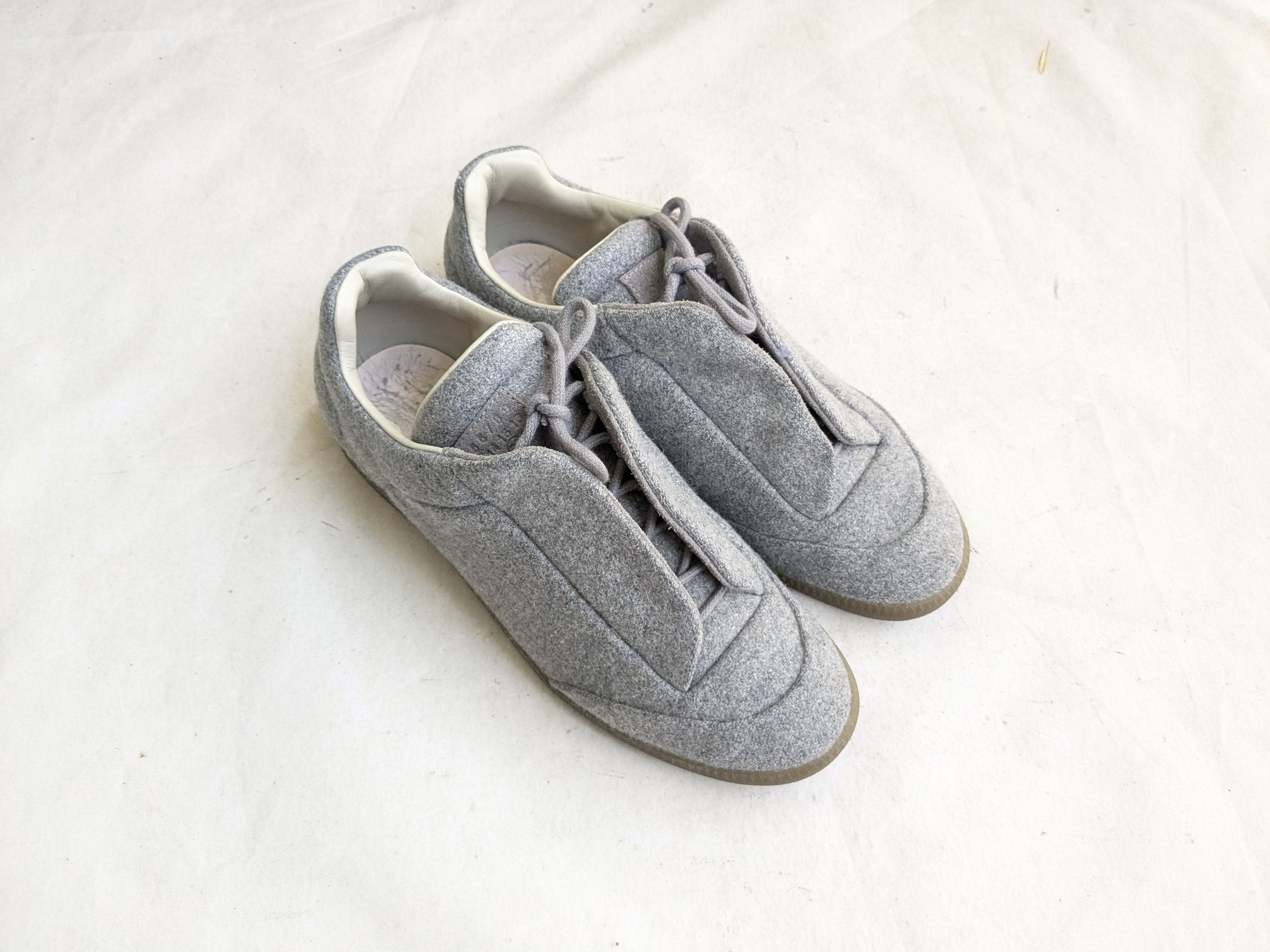 Maison Margiela Future Gray 8 41 Low Tops Wool Gum