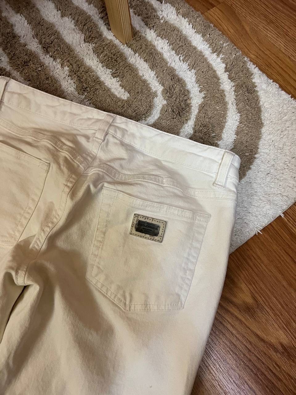 Dolce & Gabbana × Vintage Women’s Dolce&Gabbana Vintage White Pants Size IT40 Size 27" / US 4 / IT 40 - 13 Thumbnail