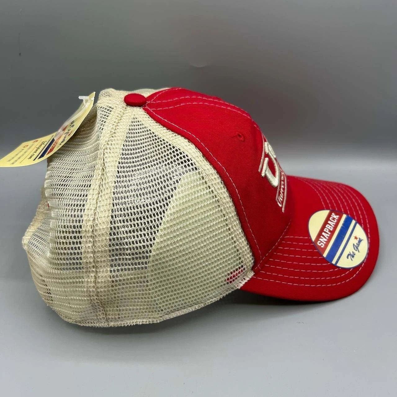 The Game Vintage Houston Cougars Trucker Hat Men Red NCAA Snap Back Size ONE SIZE - 3 Thumbnail