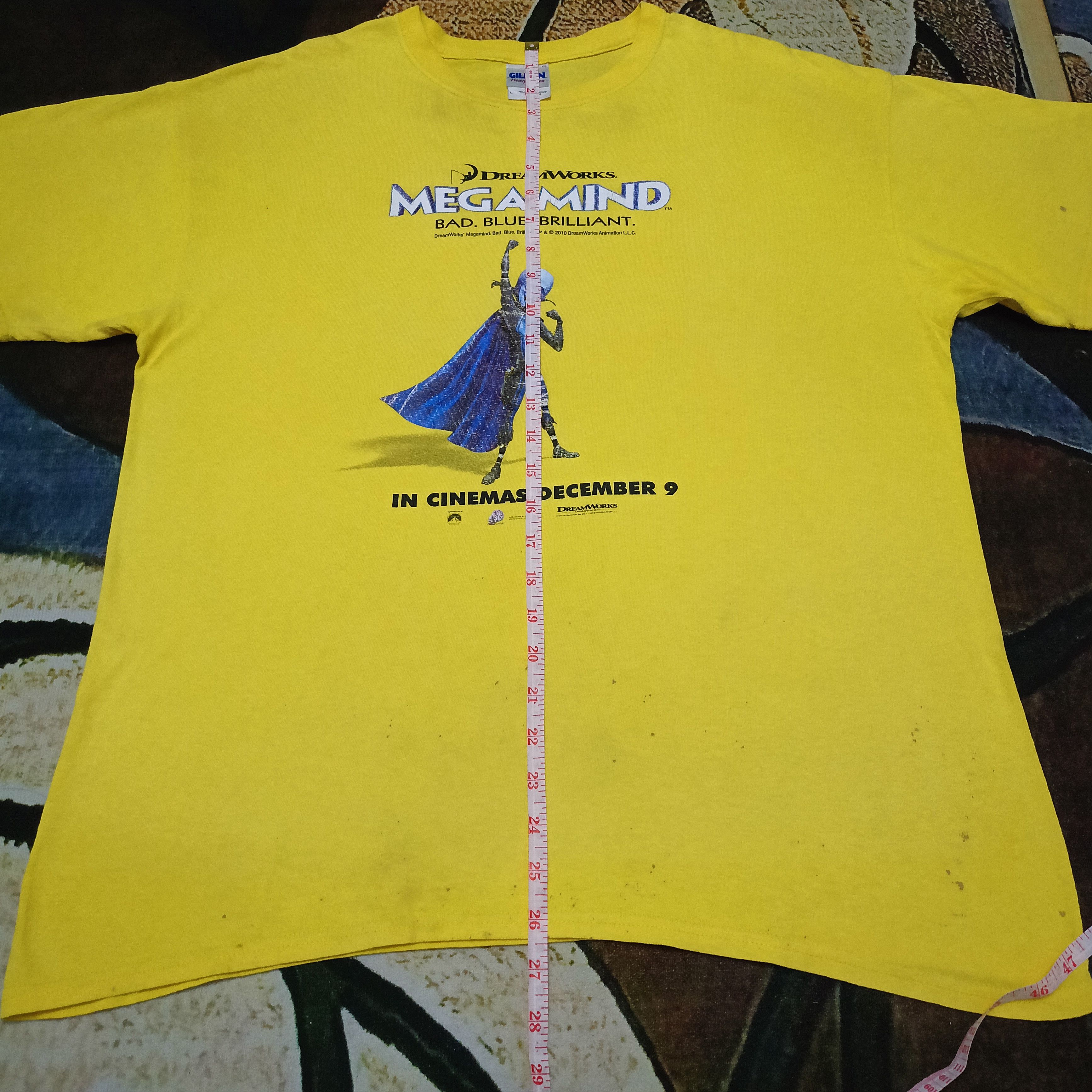 Vintage 2010 DREAMWORKS MEGAMIND: BAD. BLUE. BRILLIANT. Size US L / EU 52-54 / 3 - 13 Thumbnail