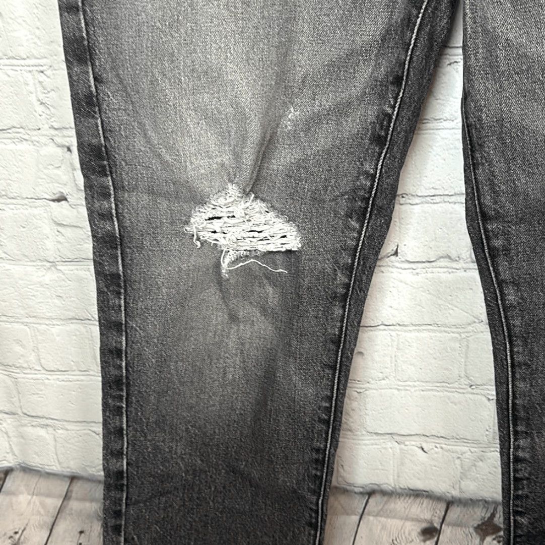 Good American Good American Womens Jeans Distressed Black 8 Regular Gray 29 Straight Anthology? Size 30" / US 8 / IT 44 - 4 Thumbnail
