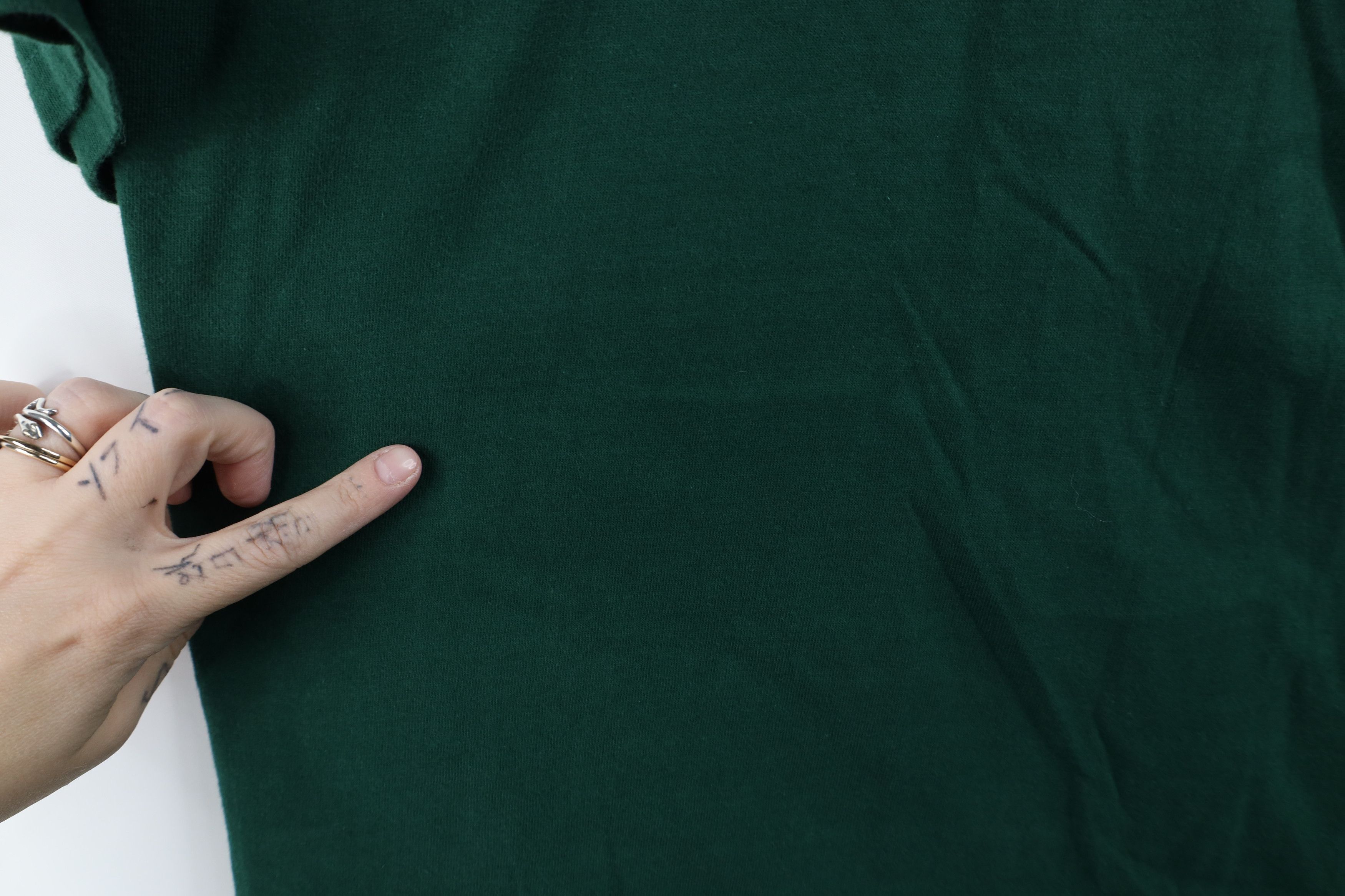 Vintage Vintage 90s Streetwear Short Sleeve T-Shirt Green Cotton Size US XXL / EU 58 / 5 - 7 Thumbnail