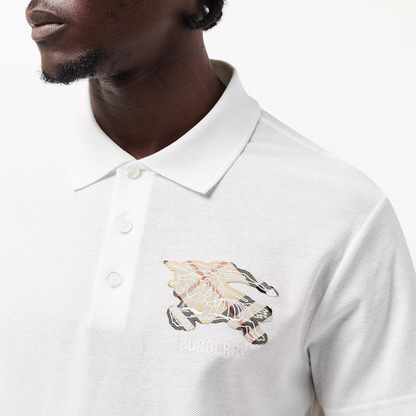 Burberry o1g2r1mq0426 Short Sleeve Tailored Fit Polo Shirt in White Size US M / EU 48-50 / 2 - 5 Thumbnail