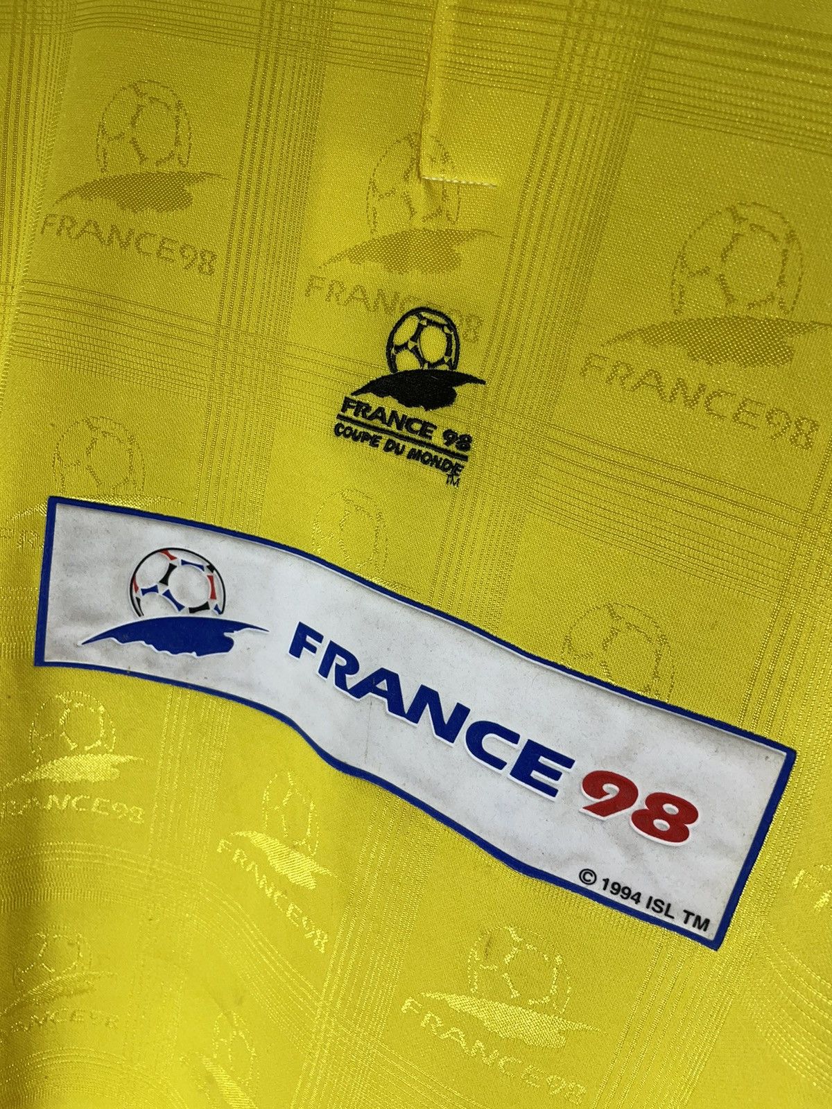 Vintage France 1998 Coupe du Monde vintage jersey Size US L / EU 52-54 / 3 - 5 Thumbnail