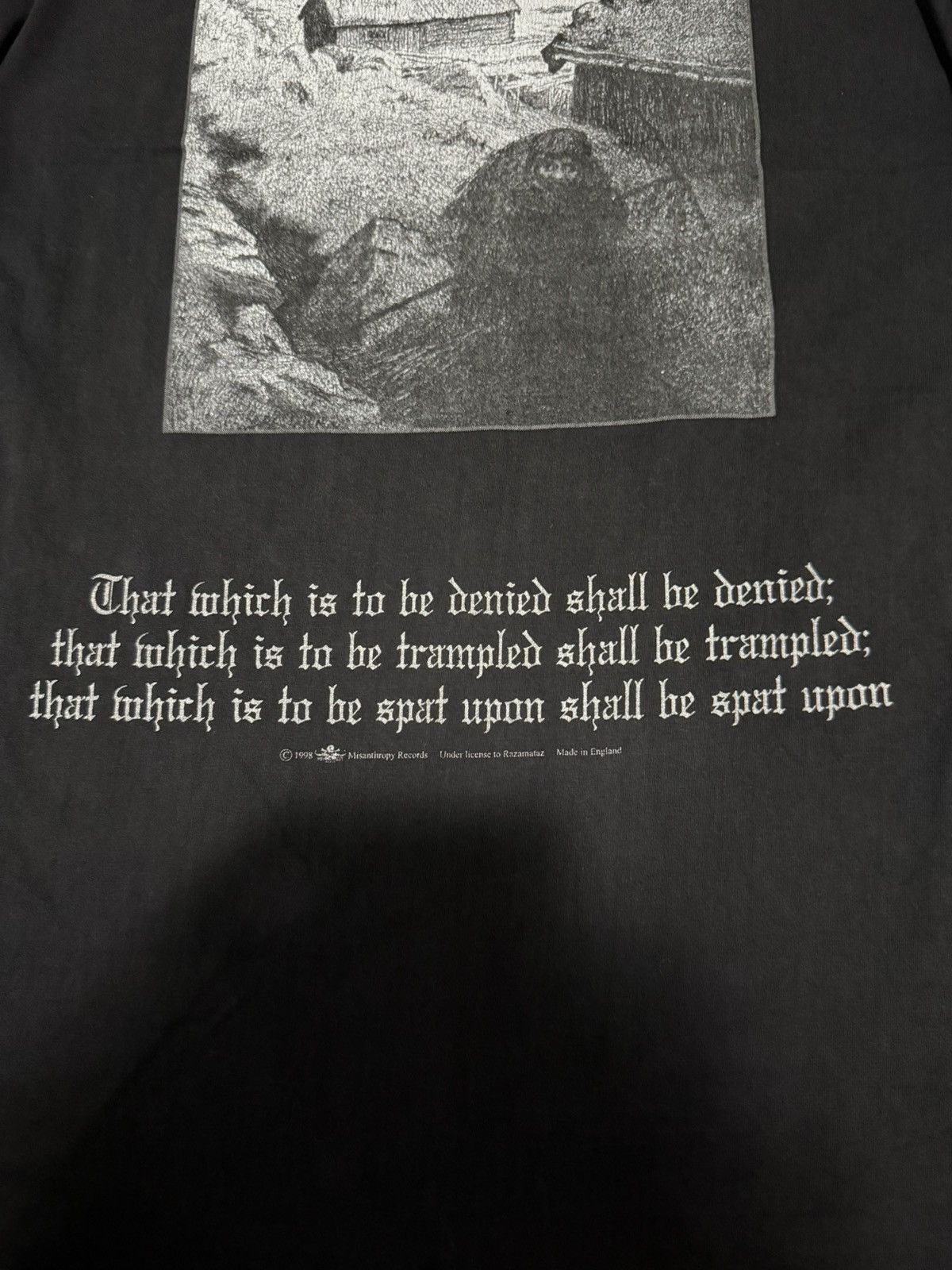 Band Tees × Vintage Burzum 1998 Size US S / EU 44-46 / 1 - 6 Thumbnail