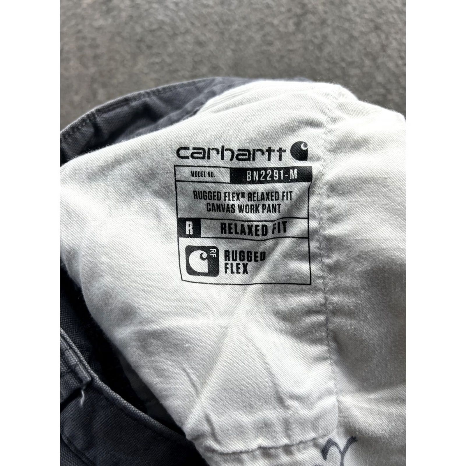 Carhartt Carhartt Pants Mens 42x32 Gray Rugged Flex Carpenter Canvas Workwear Relaxed Fit Size US 42 / EU 58 - 3 Thumbnail