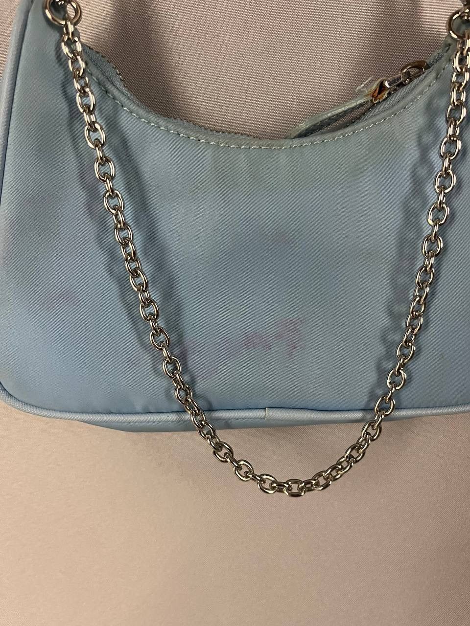 Prada Prada Bag Nylon Blue Size ONE SIZE - 9 Thumbnail