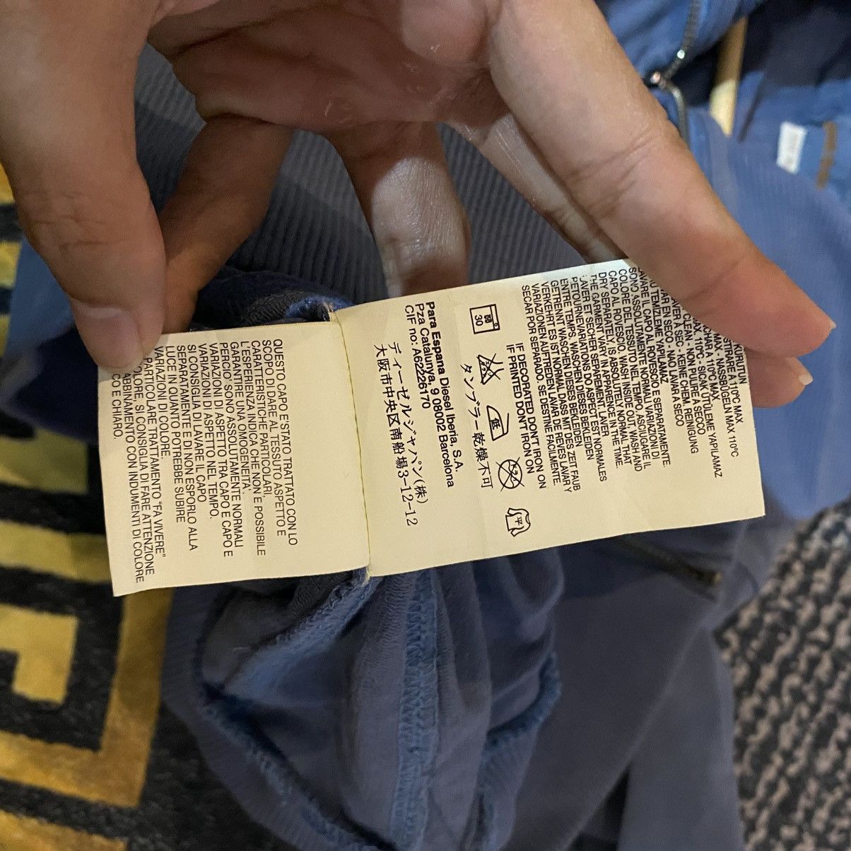 Diesel Diesel Y2K Grunge Cyber Zip-Up Jacket Blue Funnel Neck Size M / US 6-8 / IT 42-44 - 14 Thumbnail