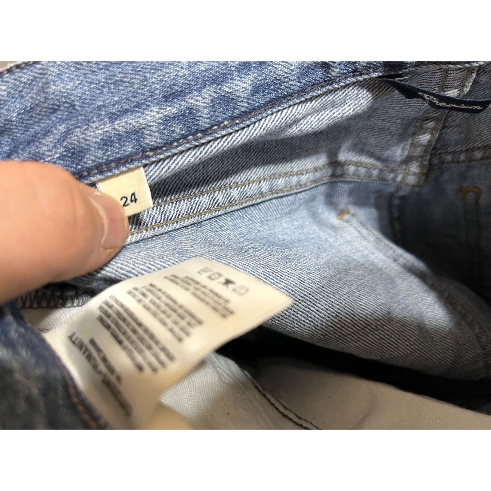 Citizens Of Humanity Citizens of Humanity Jeans Women 24 Blue Premium Vintage Liya Distressed Cropped High Rise Classic Fit Crop 90s Bohemian USA Size 42" / US 20 - 7 Thumbnail