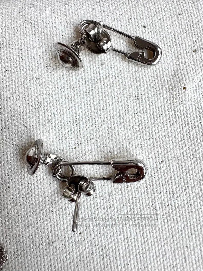Vivienne Westwood Vivienne Westwood Vintage Sterling Silver Saturn Earrings Size ONE SIZE - 5 Thumbnail