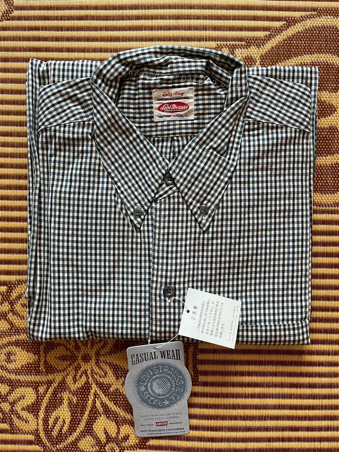 Levi's Vintage Clothing Levis LVC Cotton Check Shirt L Size US L / EU 52-54 / 3 - 1 Thumbnail