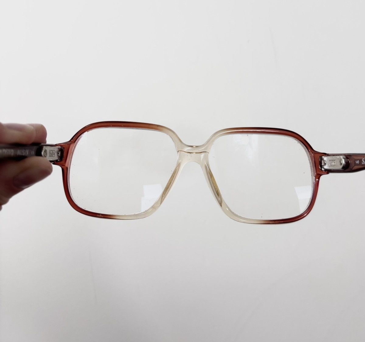 Safilo Vintage Safilo Elasta Eyeglasses Frames Oversized Square Size ONE SIZE - 9 Thumbnail
