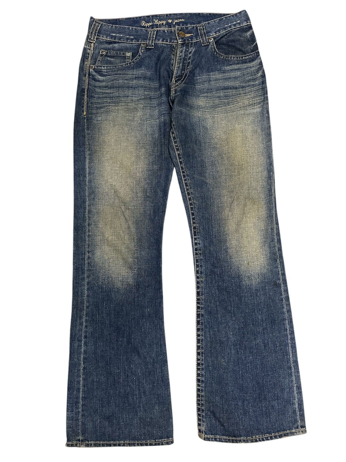 Japanese Brand Flare 💥🎌 Hippi Light Blue Flare Denim💥🎌 Size US 34 / EU 50 - 2 Thumbnail