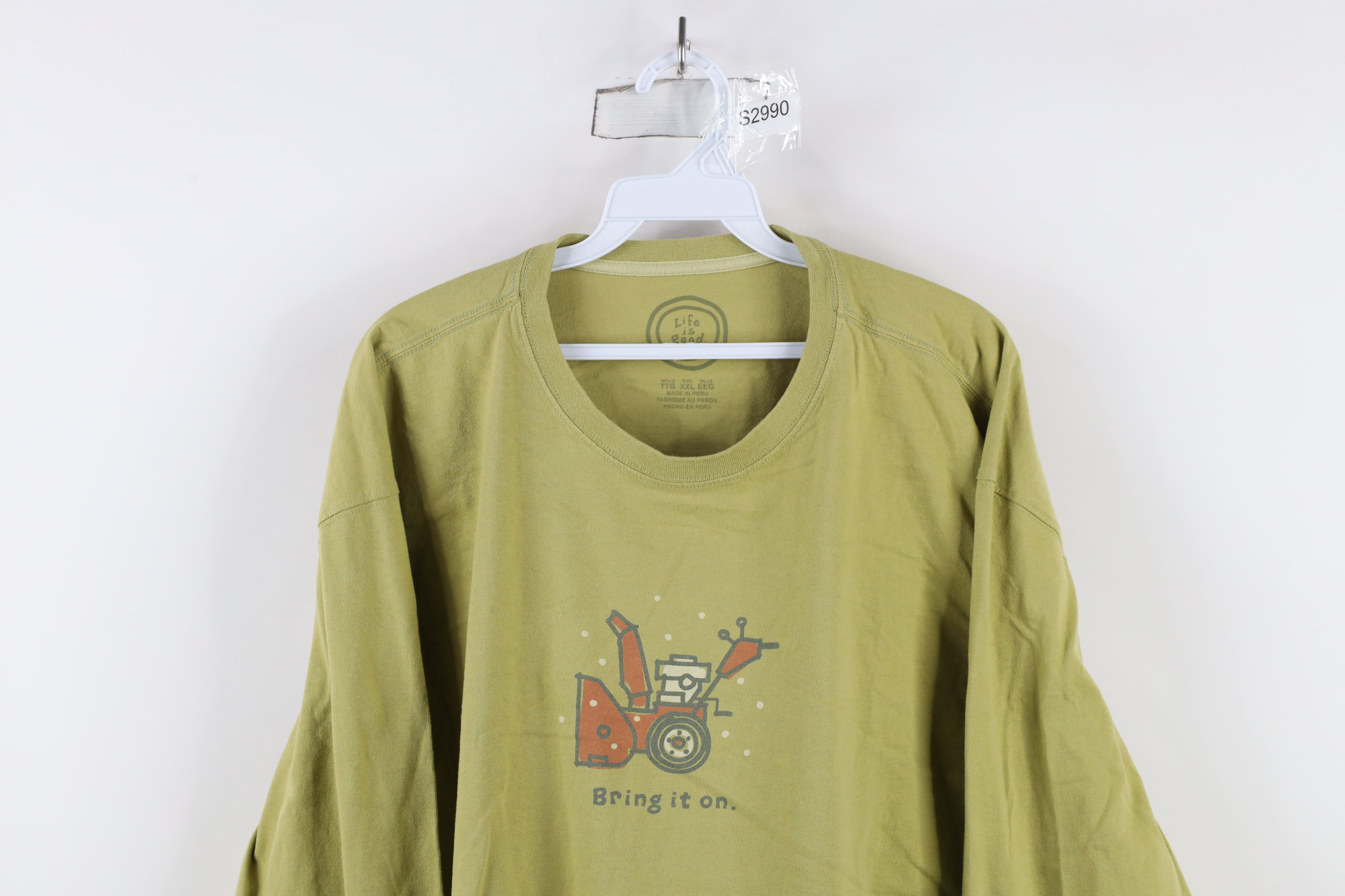 Life is Good × Vintage Life Is Good It On Snow Blower Winter Long Sleeve T-Shirt Size US XXL / EU 58 / 5 - 2 Thumbnail