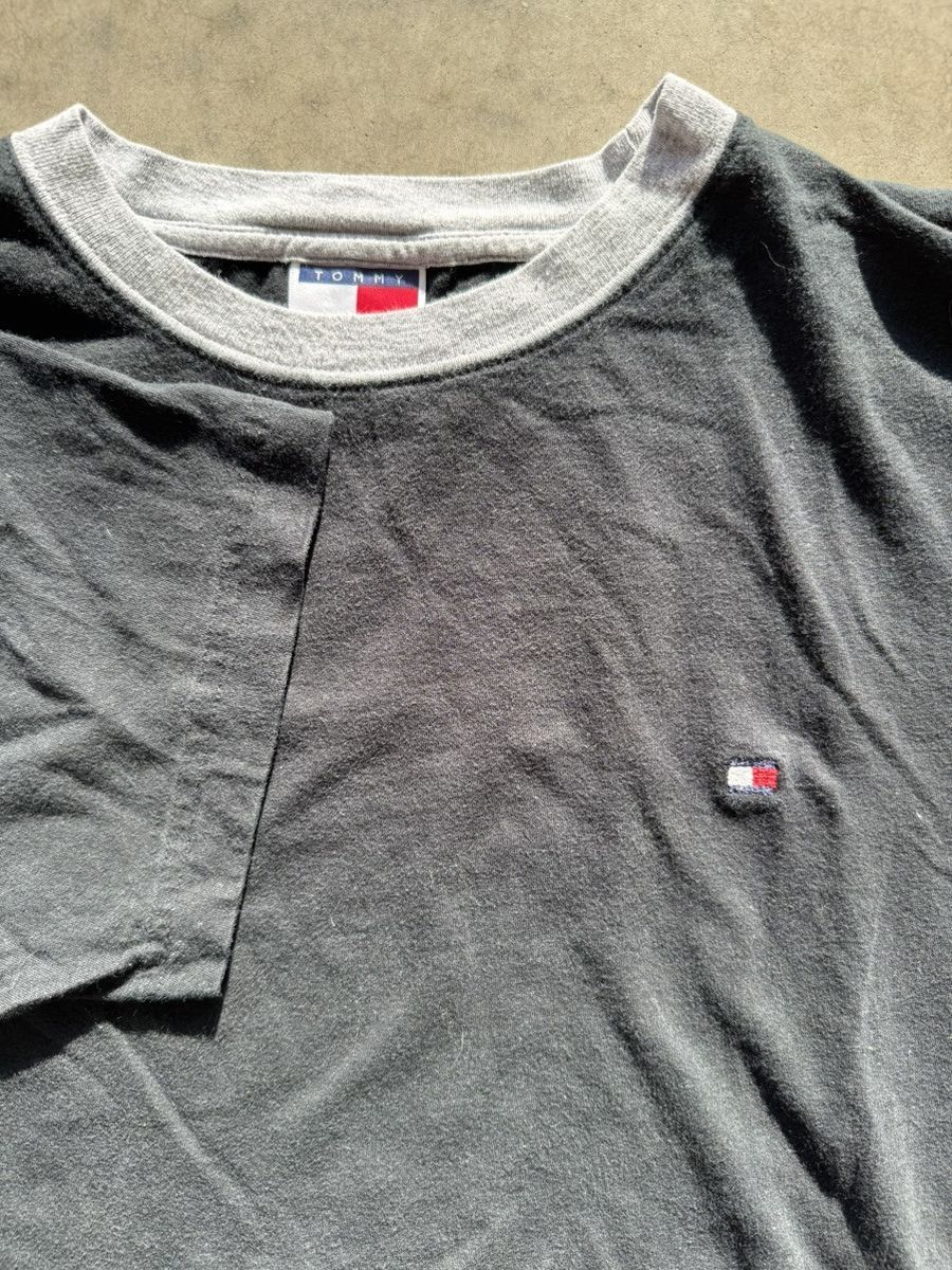 Tommy Hilfiger × Vintage Crazy Vintage 90s Tommy Hilfilger Motorcyle Grail Tee Size US L / EU 52-54 / 3 - 3 Thumbnail