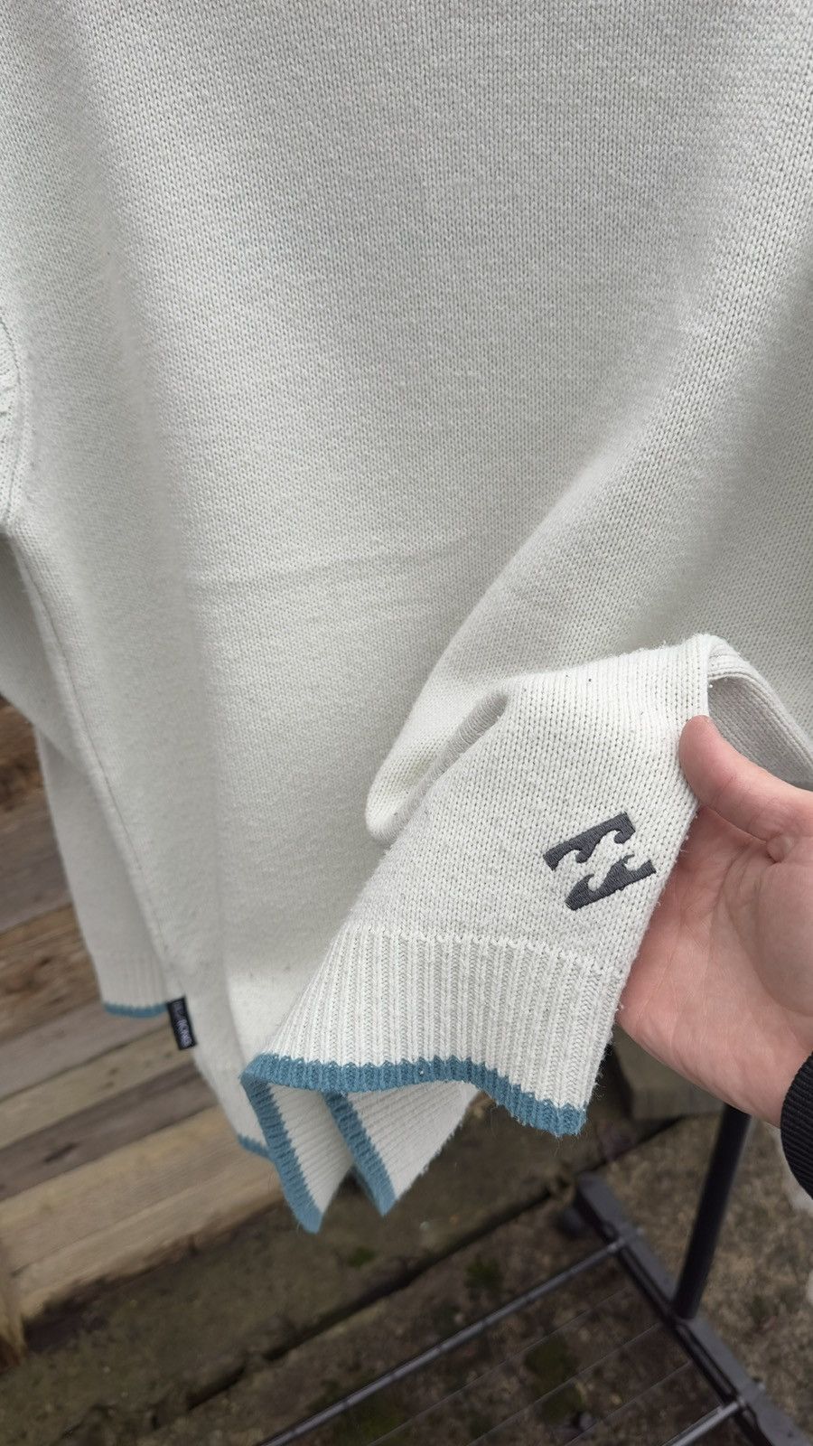 Billabong Billabong Skate Knit Pullover Jumper Sweater White Acrylic Size US M / EU 48-50 / 2 - 5 Thumbnail