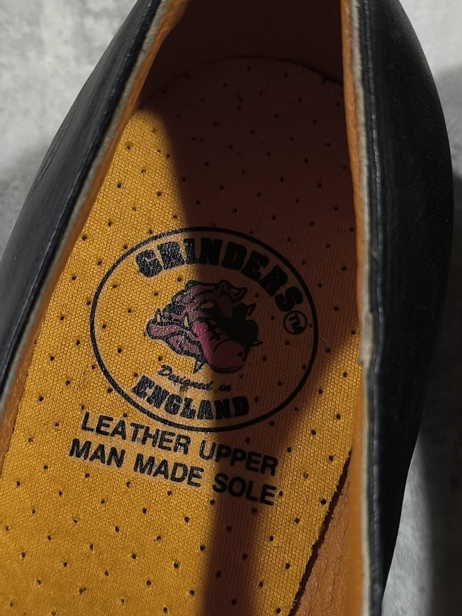 Genuine Leather Grinders Monk Strap Chunky Leather Derby Shoes England Punk Size US 10 / EU 43 - 10 Thumbnail