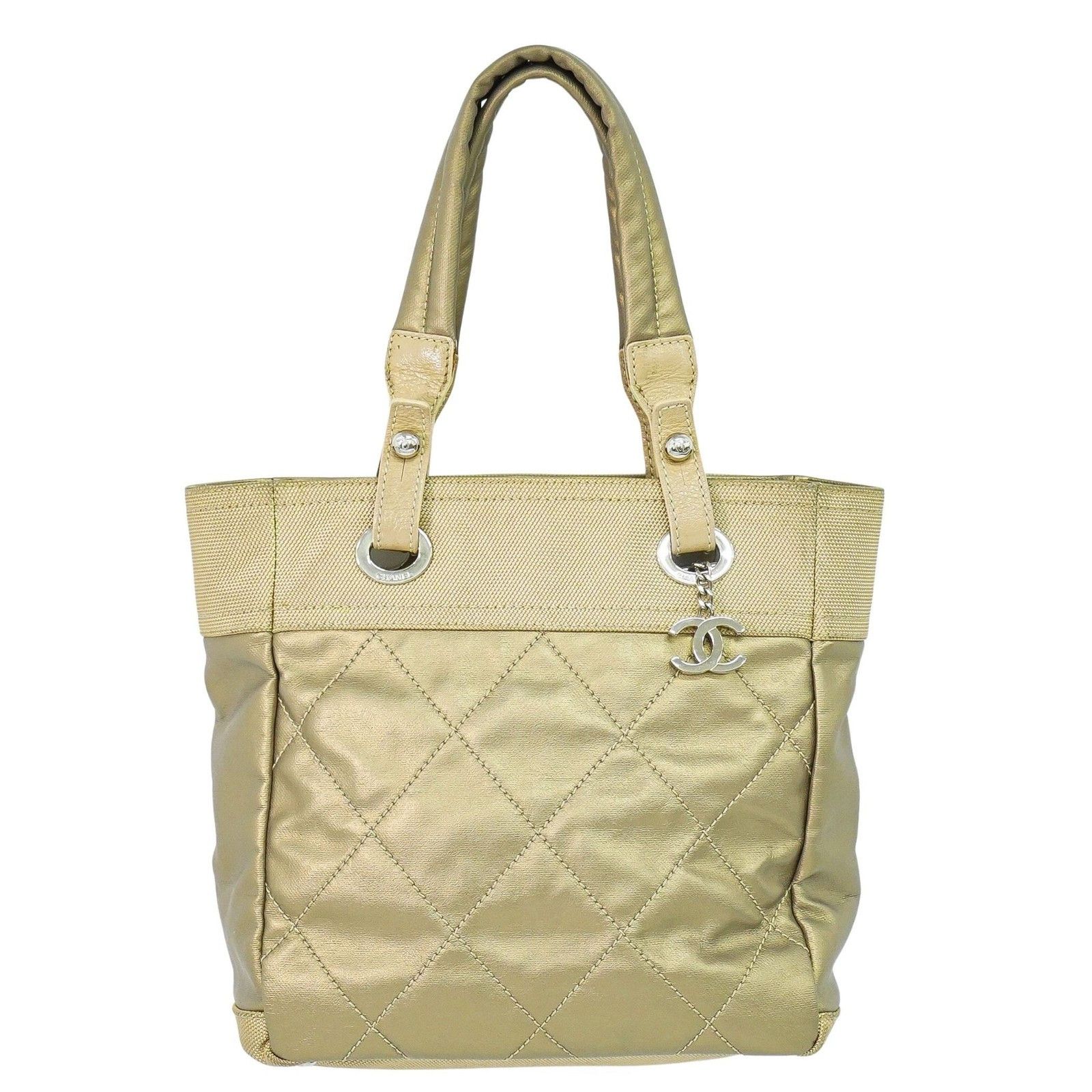 Chanel Chanel Biarritz Tote Quilted Coated Canvas Size ONE SIZE - 1 Thumbnail