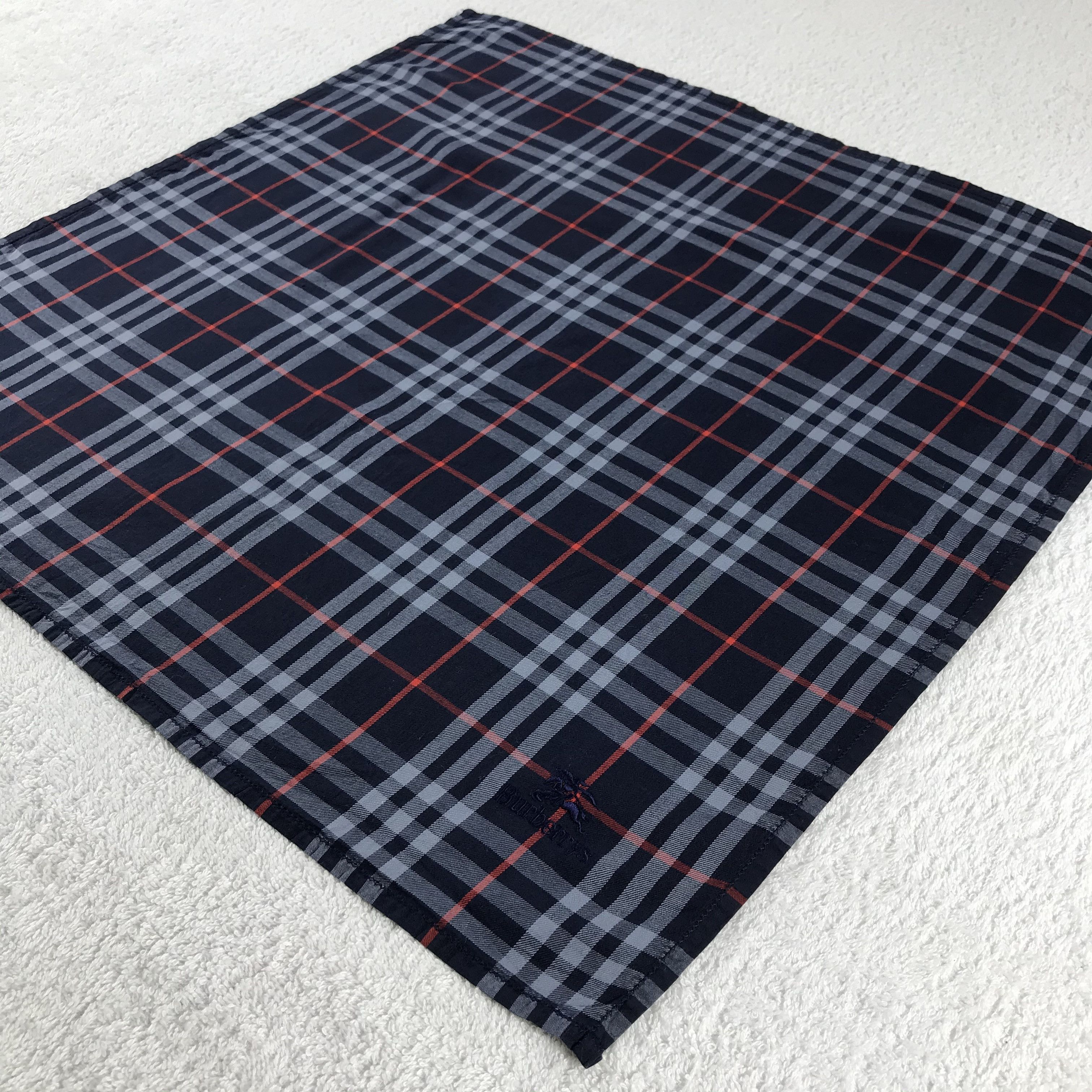 Burberry × Vintage Burberry Bandana / Handkerchief / Neckerchief - S175 Size ONE SIZE - 2 Thumbnail