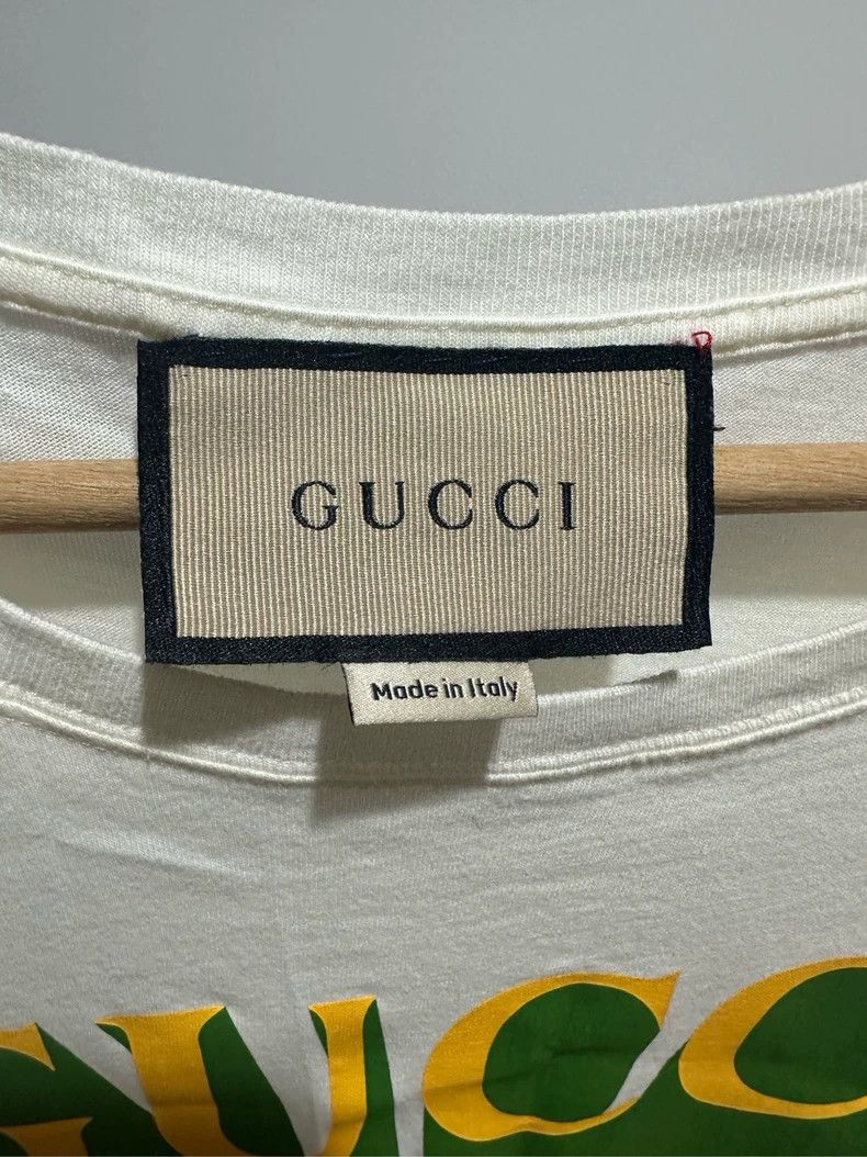 Gucci Gucci White square large logo short sleeves 2501-Nextarrow Size US XS / EU 42 / 0 - 3 Thumbnail
