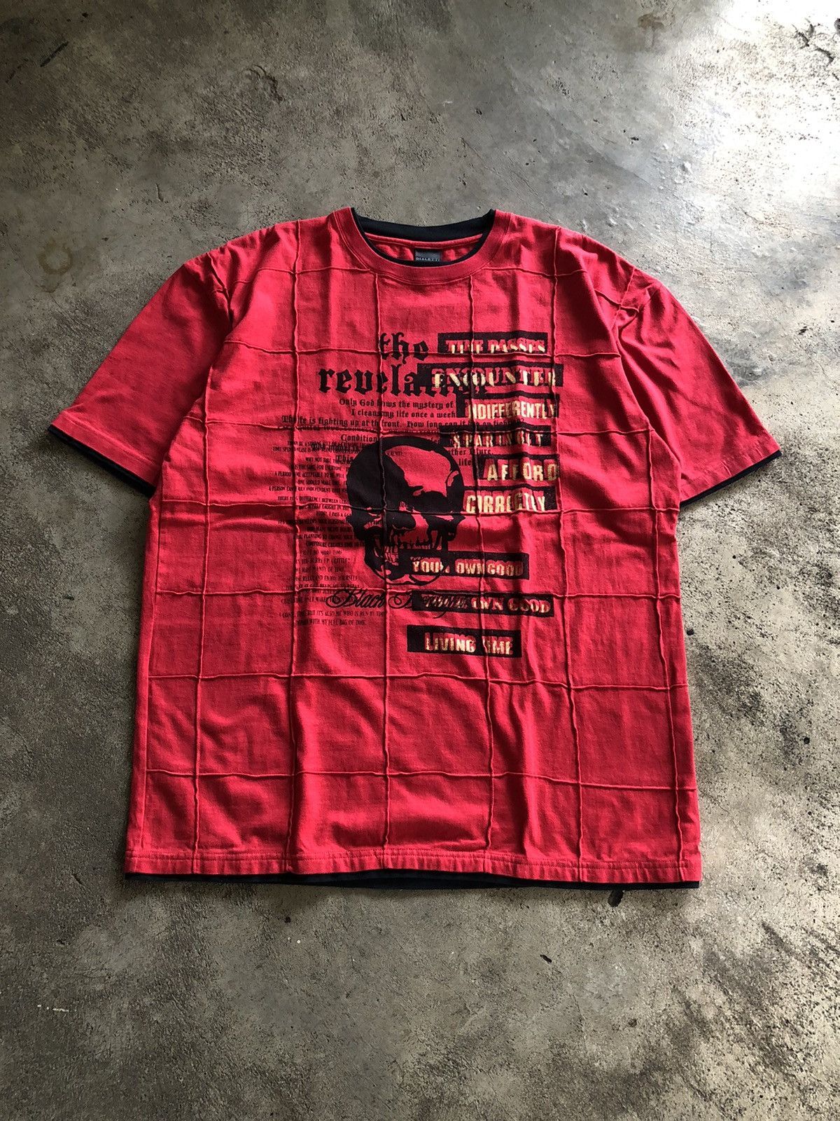 If Six Was Nine × Japanese Brand × Le Grande Bleu (L.G.B.) JAPANESE DIALETTI POEM SEDITIONARIES SKULL PUNK STYLE Size US XL / EU 56 / 4 - 1 Thumbnail