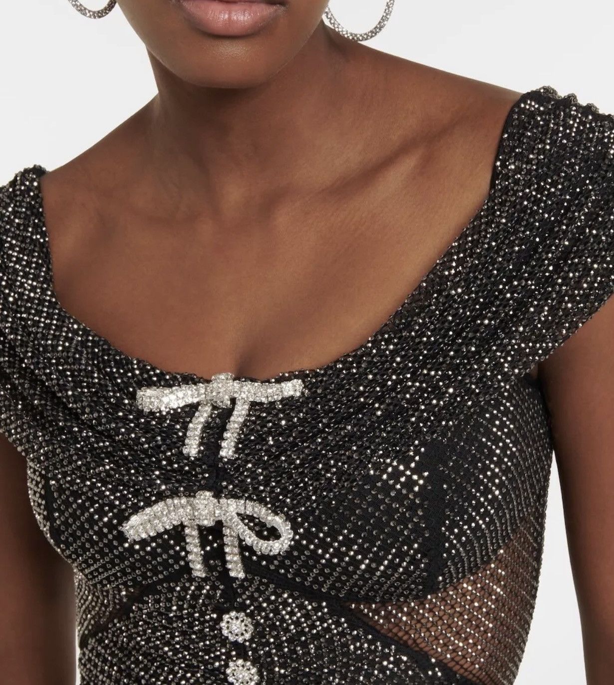 Self-Portrait Self-portrait Crystal-embellished Dress Size M / US 6-8 / IT 42-44 - 3 Thumbnail