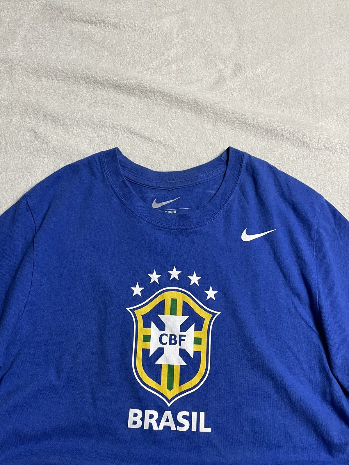 Nike × Vintage Nike Vintage T-shirt Brazil Football Cup 2014 Size US L / EU 52-54 / 3 - 2 Thumbnail