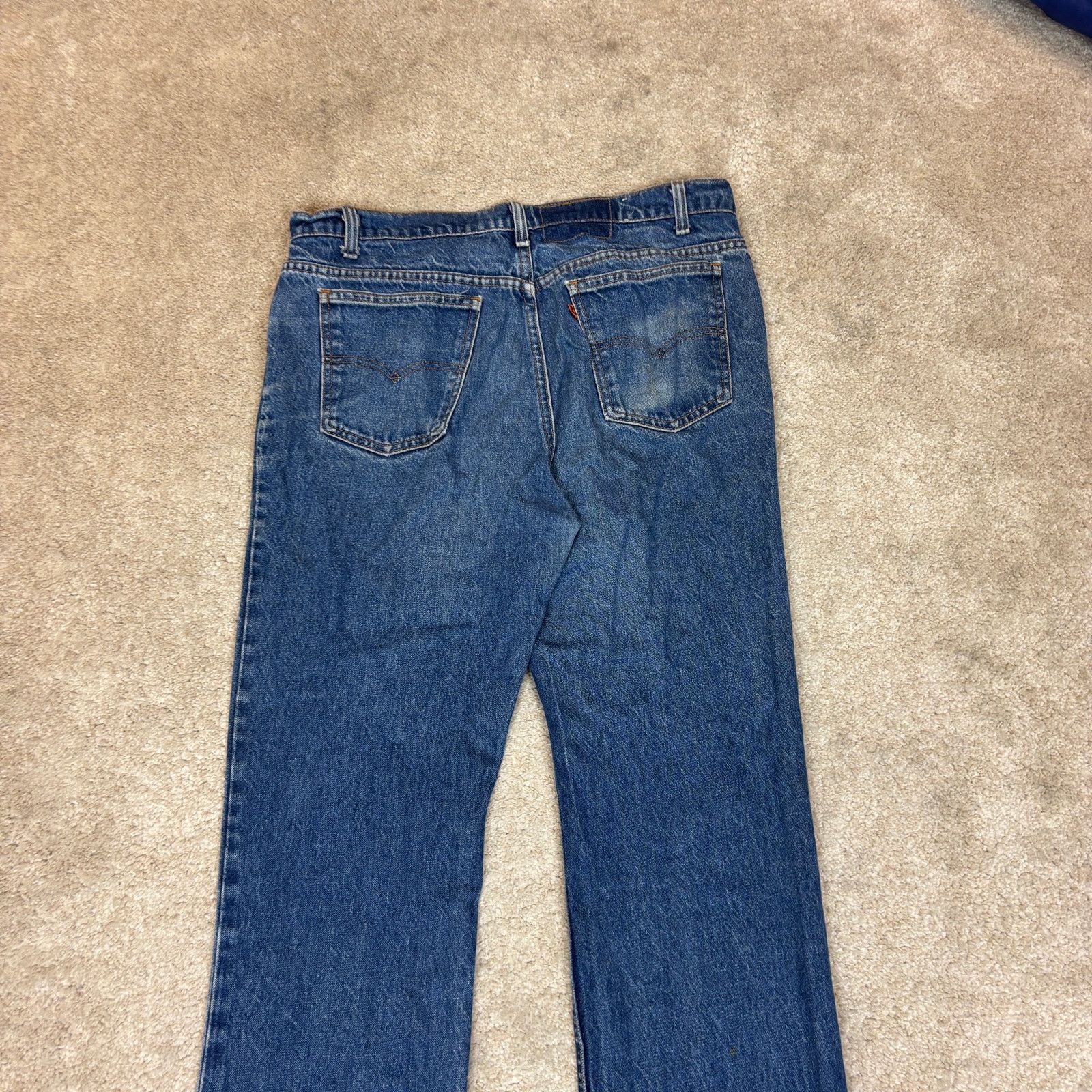 Levi's × Vintage VTG 80s Levi's 517 Orange Tab Boot Cut Jeans 38x32 (36x30) Size US 38 / EU 54 - 4 Thumbnail