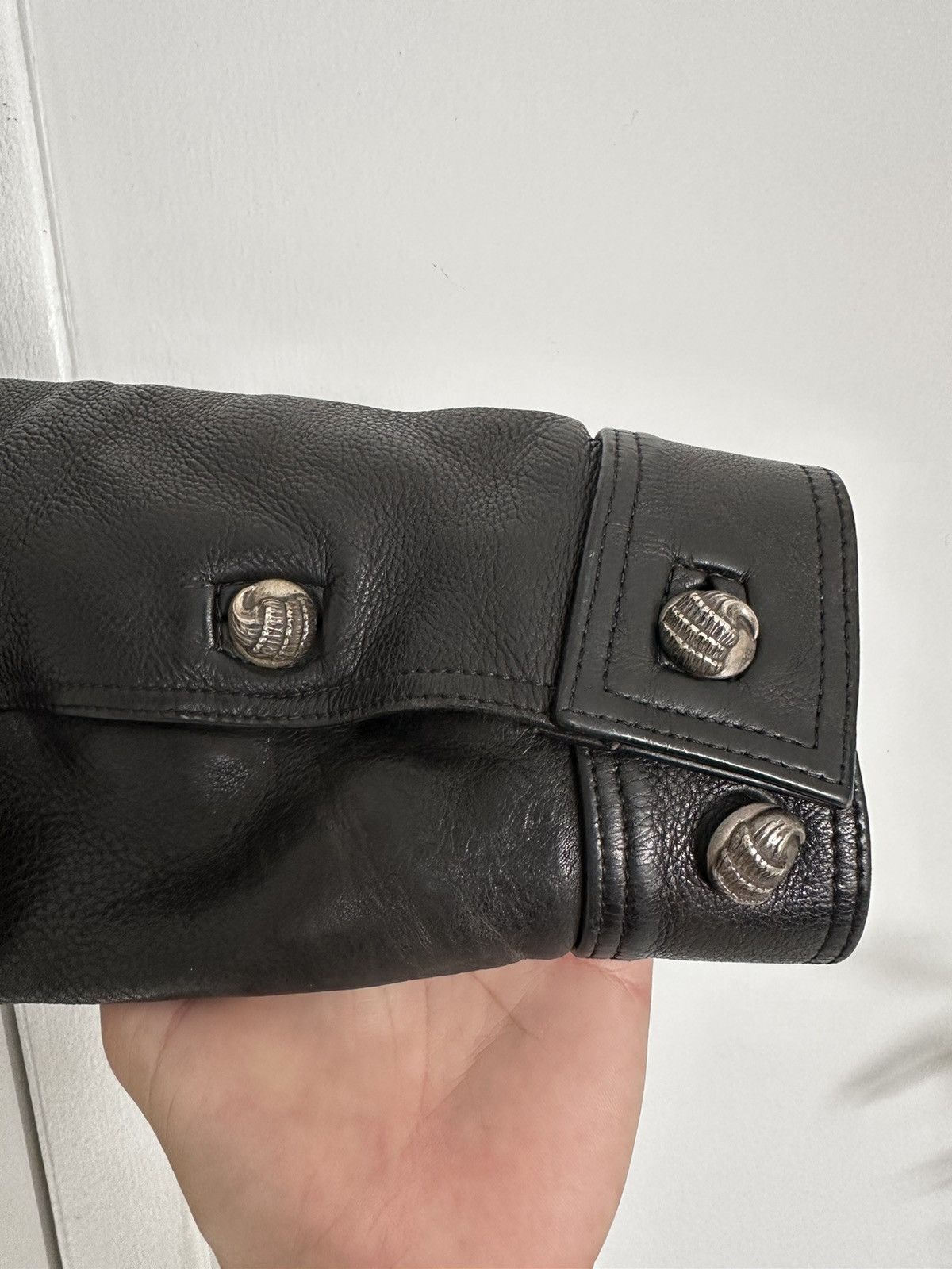 Chrome Hearts RARE Talon Leather Motorcycle Jacket 1993 Size US M / EU 48-50 / 2 - 15 Thumbnail
