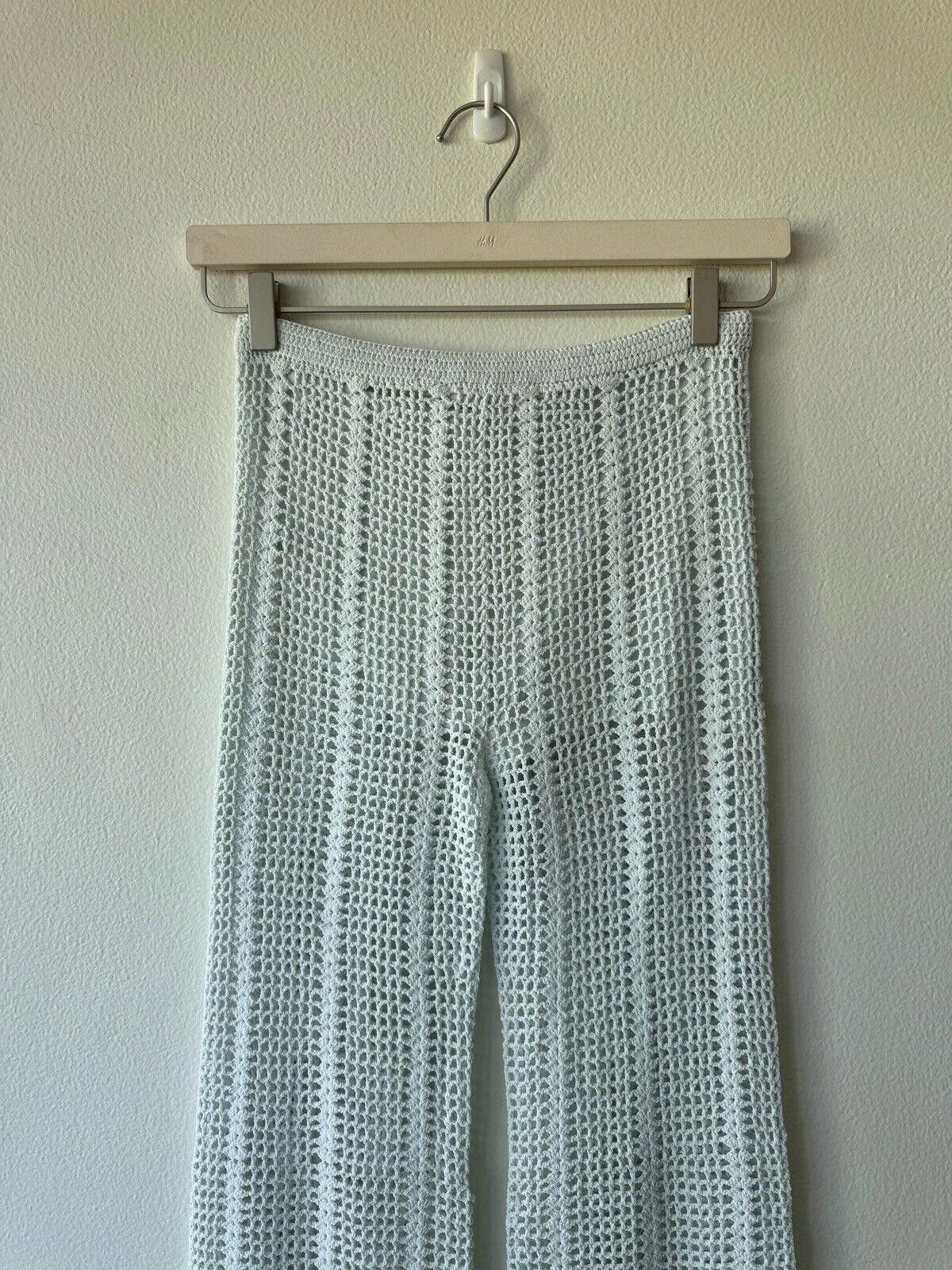 Dion Lee New dion lee knit pinnacle crochet pant blue small 8 40 s Size 28" / US 6 / IT 42 - 6 Thumbnail
