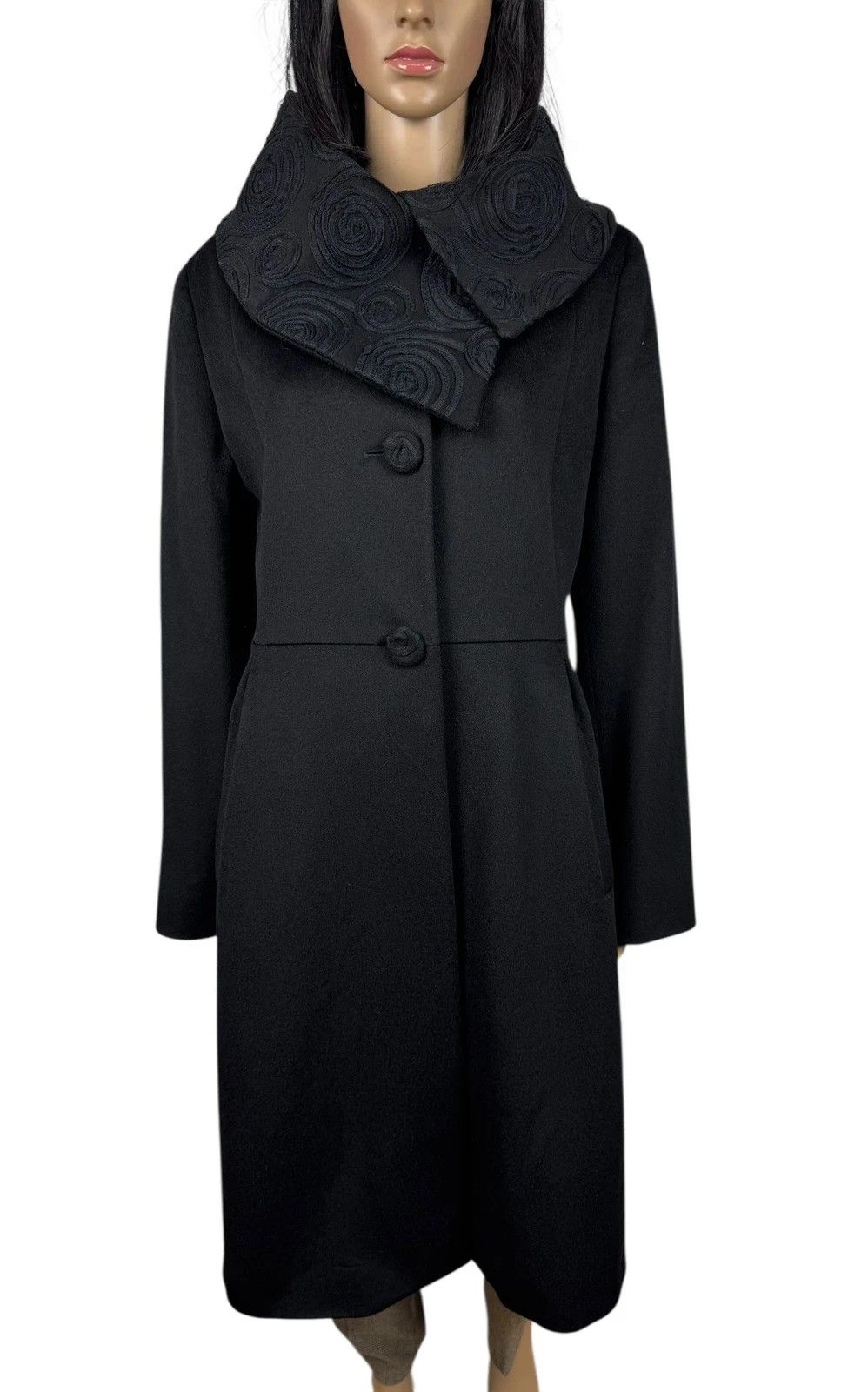 Cinzia Rocca Cinzia Rocca Loro Piana Wool Overcoat Embroidered size IT48 Size L / US 10 / IT 46 - 2 Thumbnail