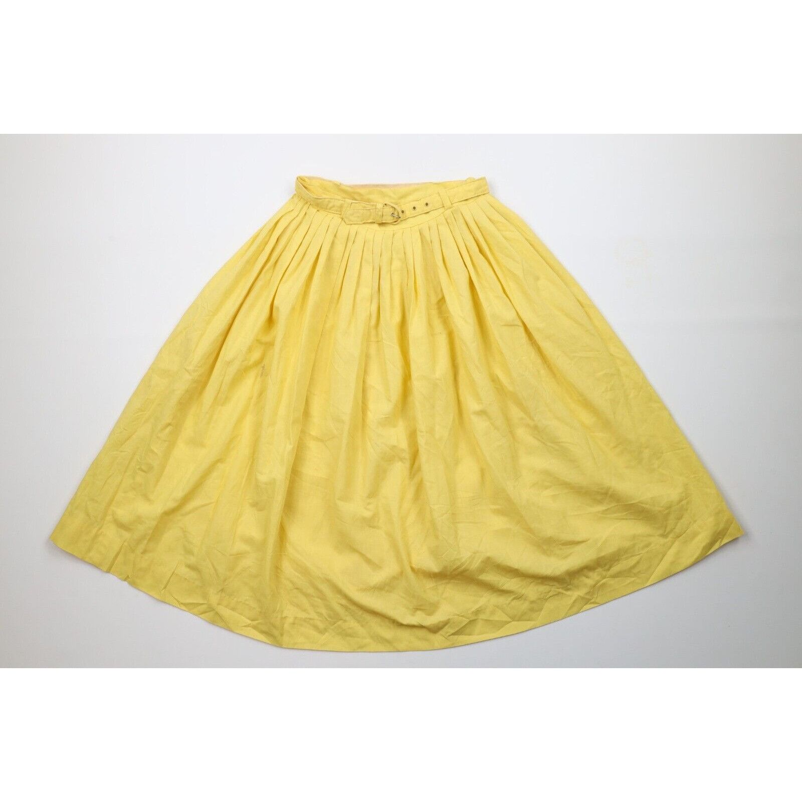 Vintage Vintage 60s 70s Streetwear Distressed Pleated Belted Skirt Size 24" / US 00 / IT 34 - 1 Thumbnail