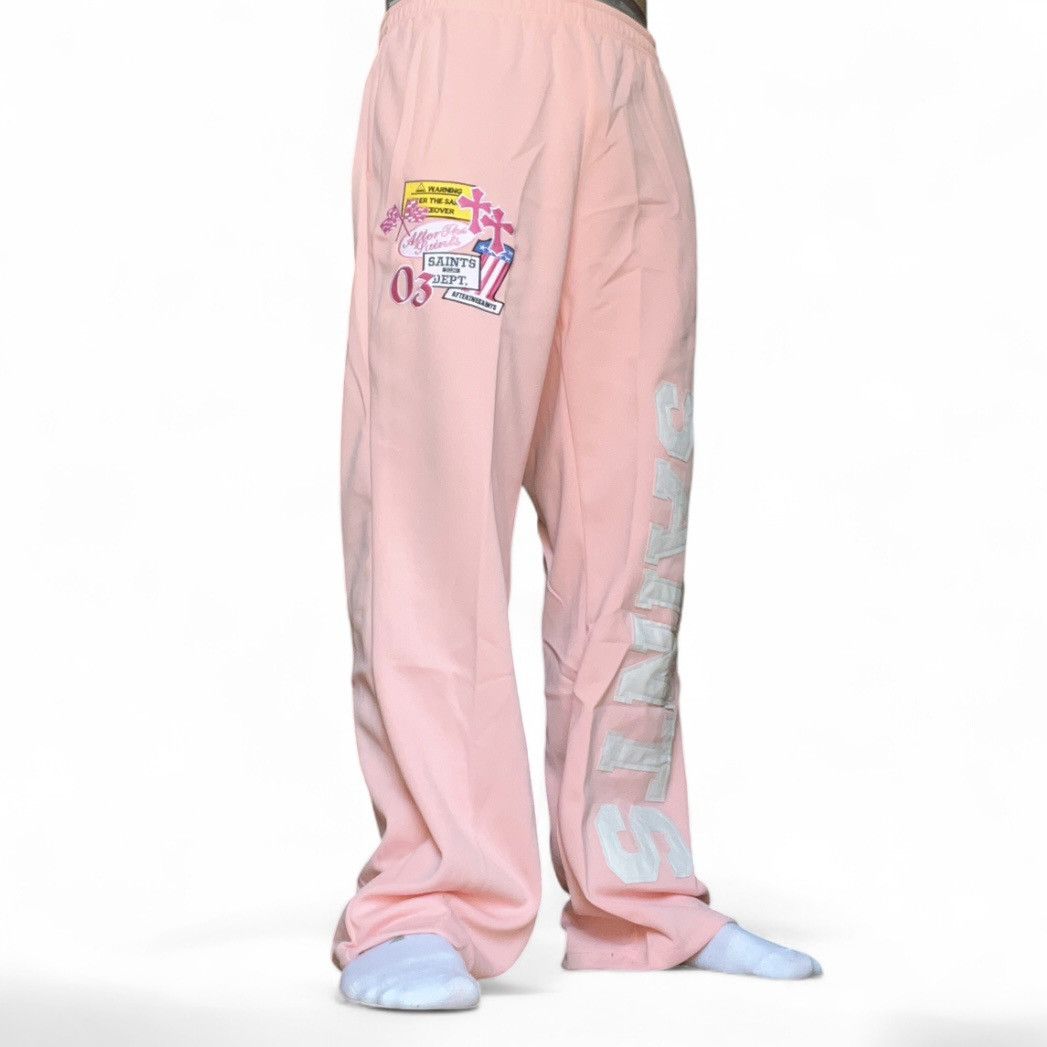 Japanese Brand American Saints Pink Sweatpants Streetwear Hip Hop Baggy Size US 32 / EU 48 - 4 Thumbnail