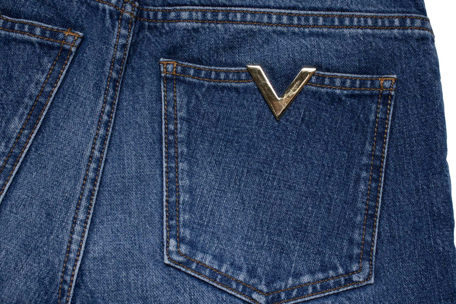 Valentino Valentino Garavani, blue jeans with V pockets Size 26" / US 2 / IT 38 - 11 Thumbnail