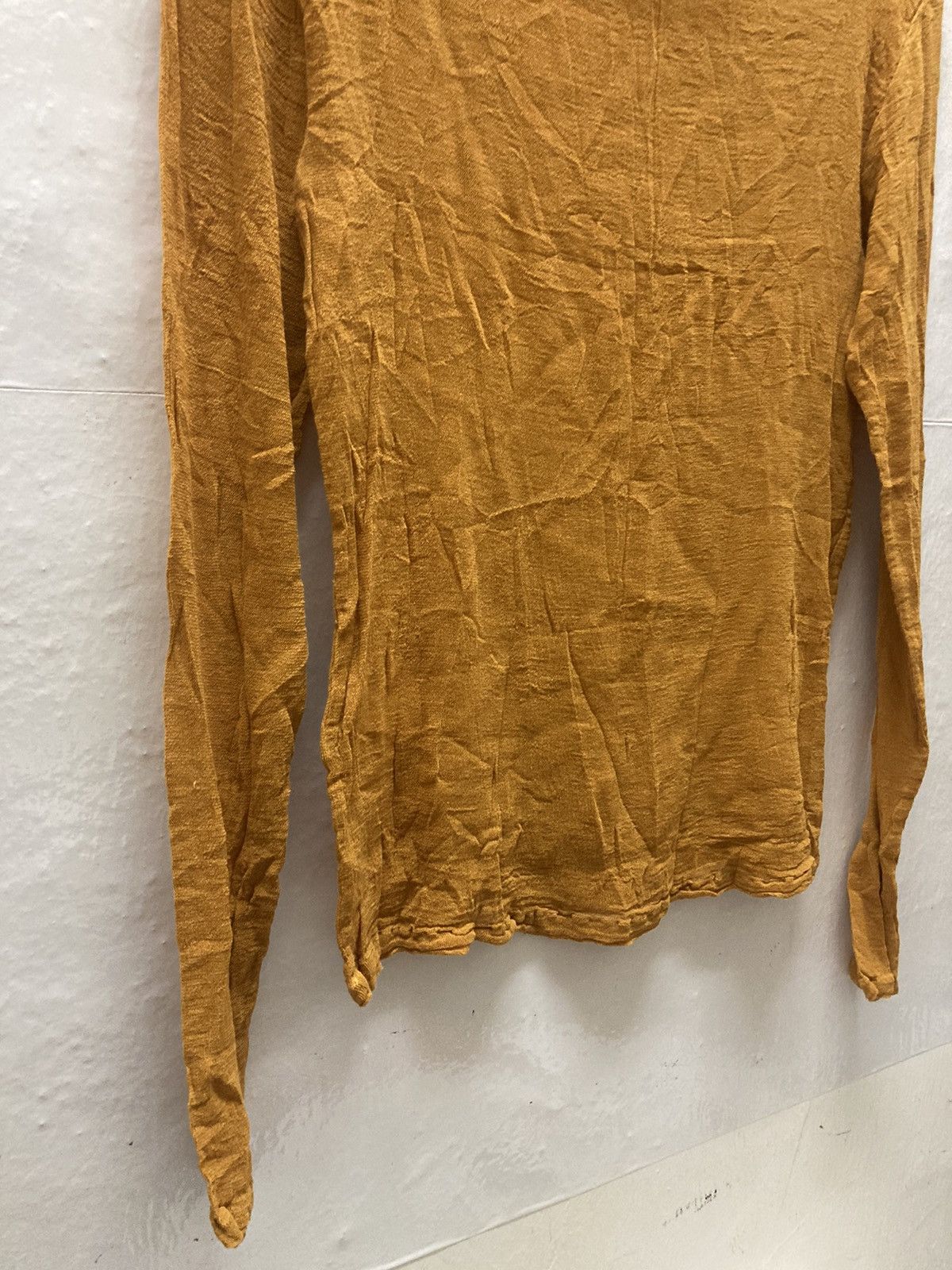 Designer × Issey Miyake × Japanese Brand ISSEY MIYAKE Permanente Brown Pleats High Neck Long Sleeve Size S / US 4 / IT 40 - 3 Thumbnail