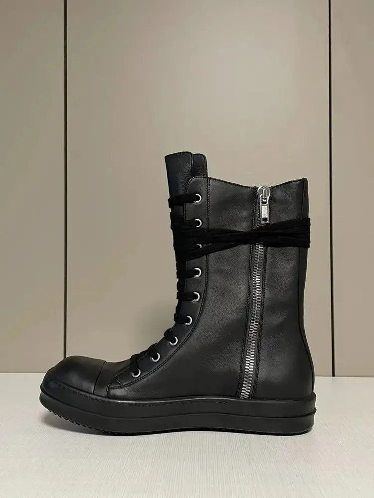 Rick Owens Sz 41 Rick Owens Triple Black High Pocket Cargo Sneaker-250 Size US 8 / EU 41 - 2 Thumbnail