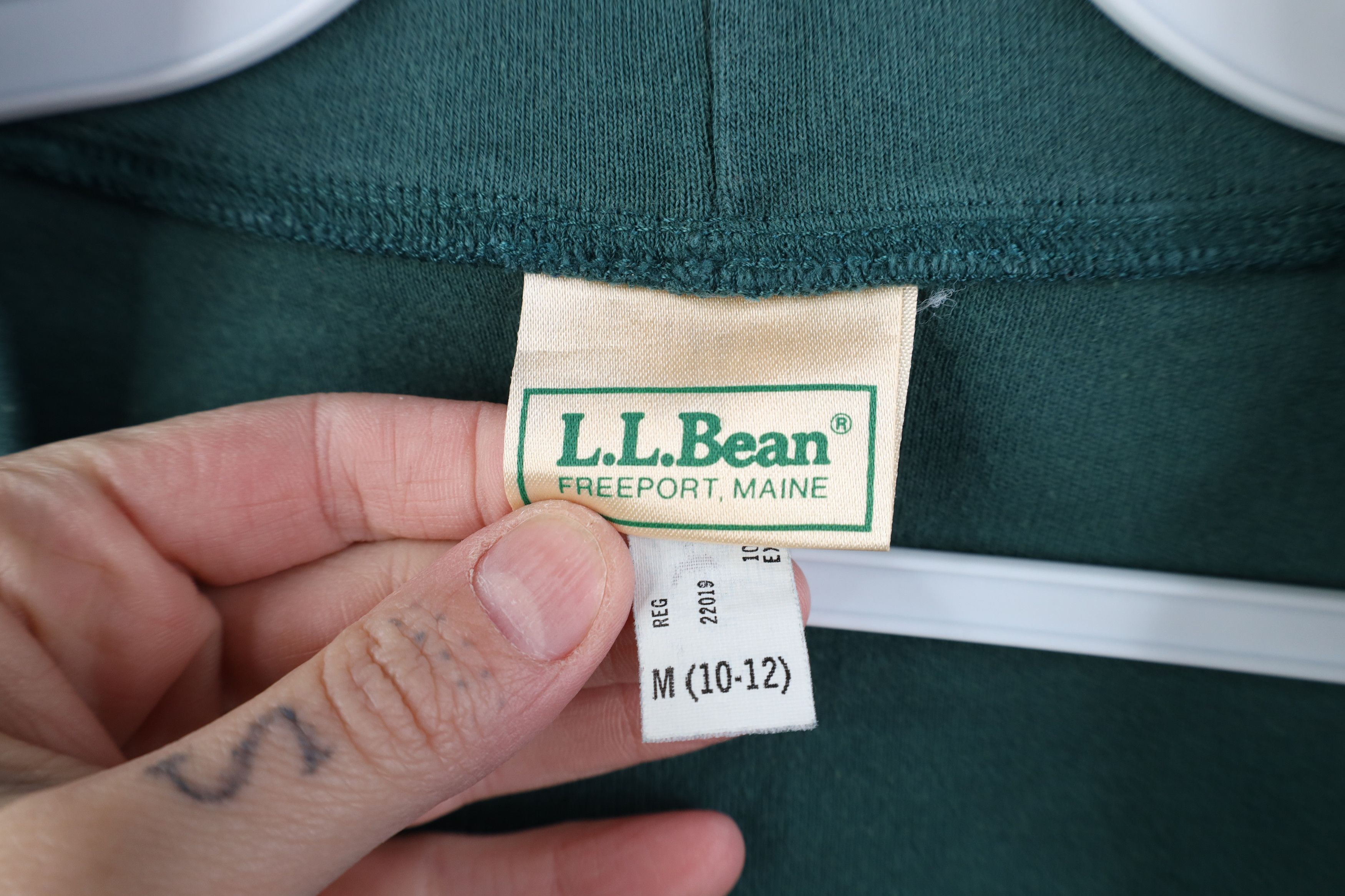 L.L. Bean Vintage 90s LL Bean Blank Cotton Cardigan Sweater Green USA Size M / US 6-8 / IT 42-44 - 5 Thumbnail