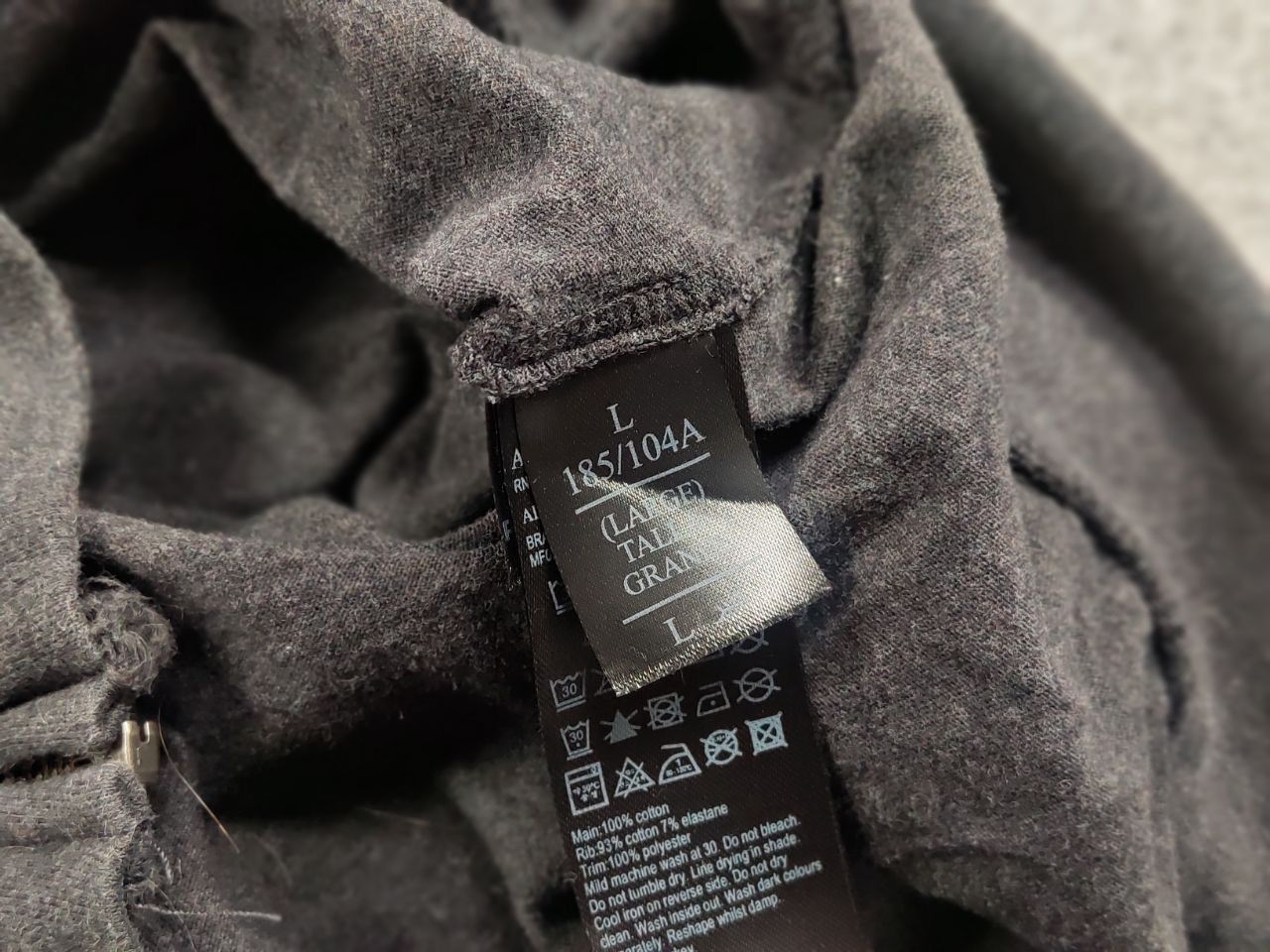 Allsaints Allsaints Brace Dark Gray Full Zip Light Hoodie Size US L / EU 52-54 / 3 - 18 Thumbnail