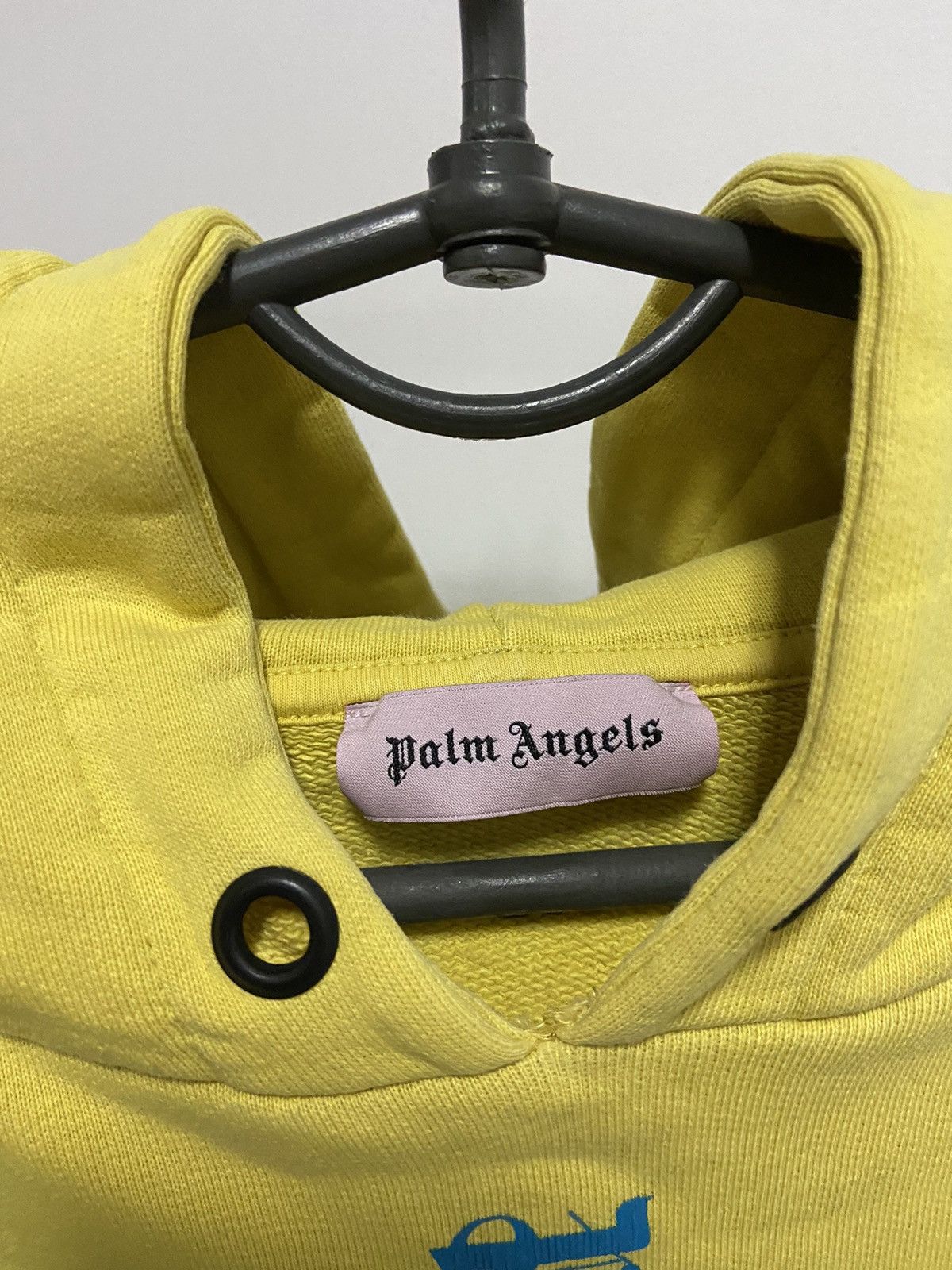 Palm Angels × Vintage Palm angels hoodie big logo yellow vintage Size US L / EU 52-54 / 3 - 7 Thumbnail