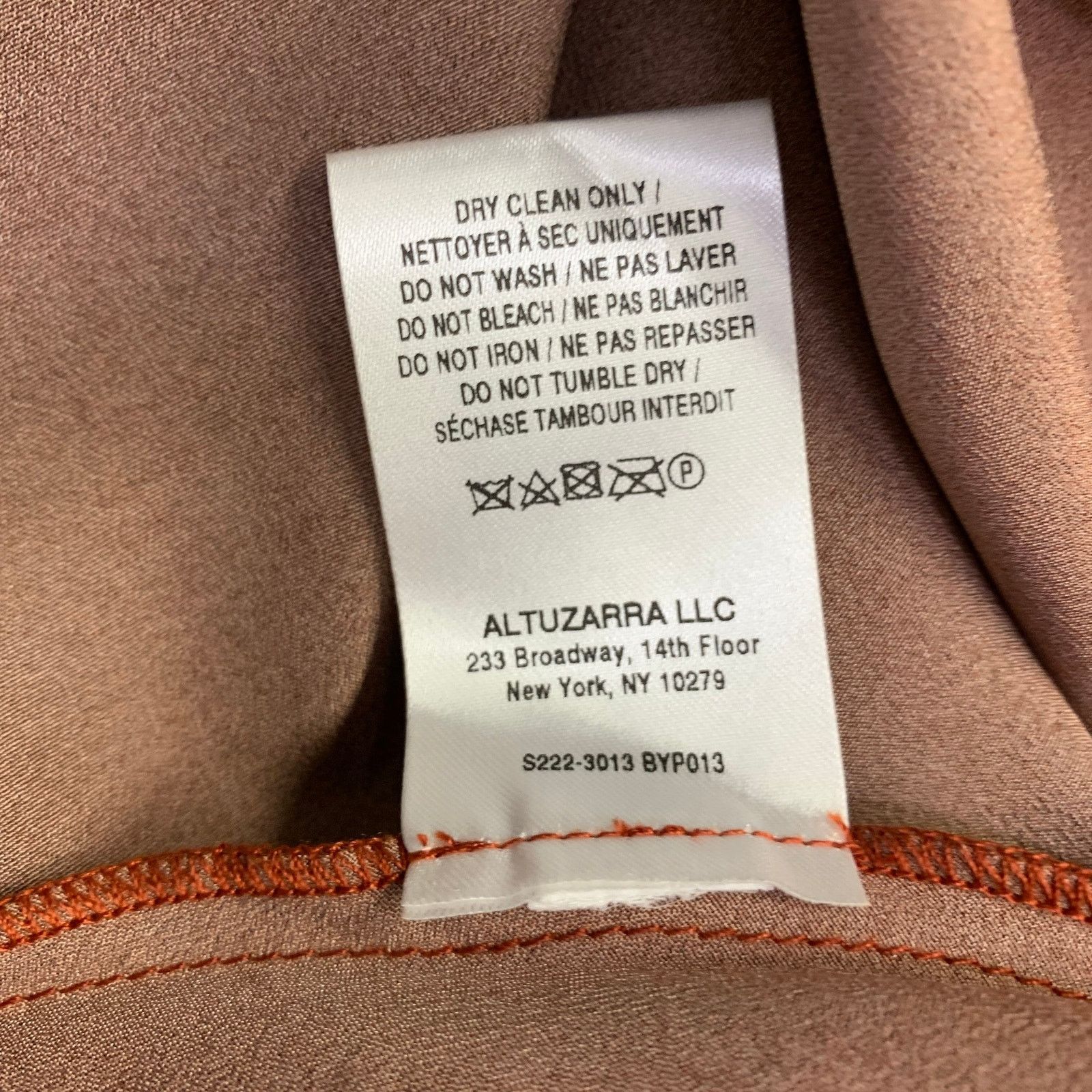 Altuzarra Penelope Orange Brown Tie Dye Sleeveless Asymmetrical Dress Size XS / US 0-2 / IT 36-38 - 7 Thumbnail