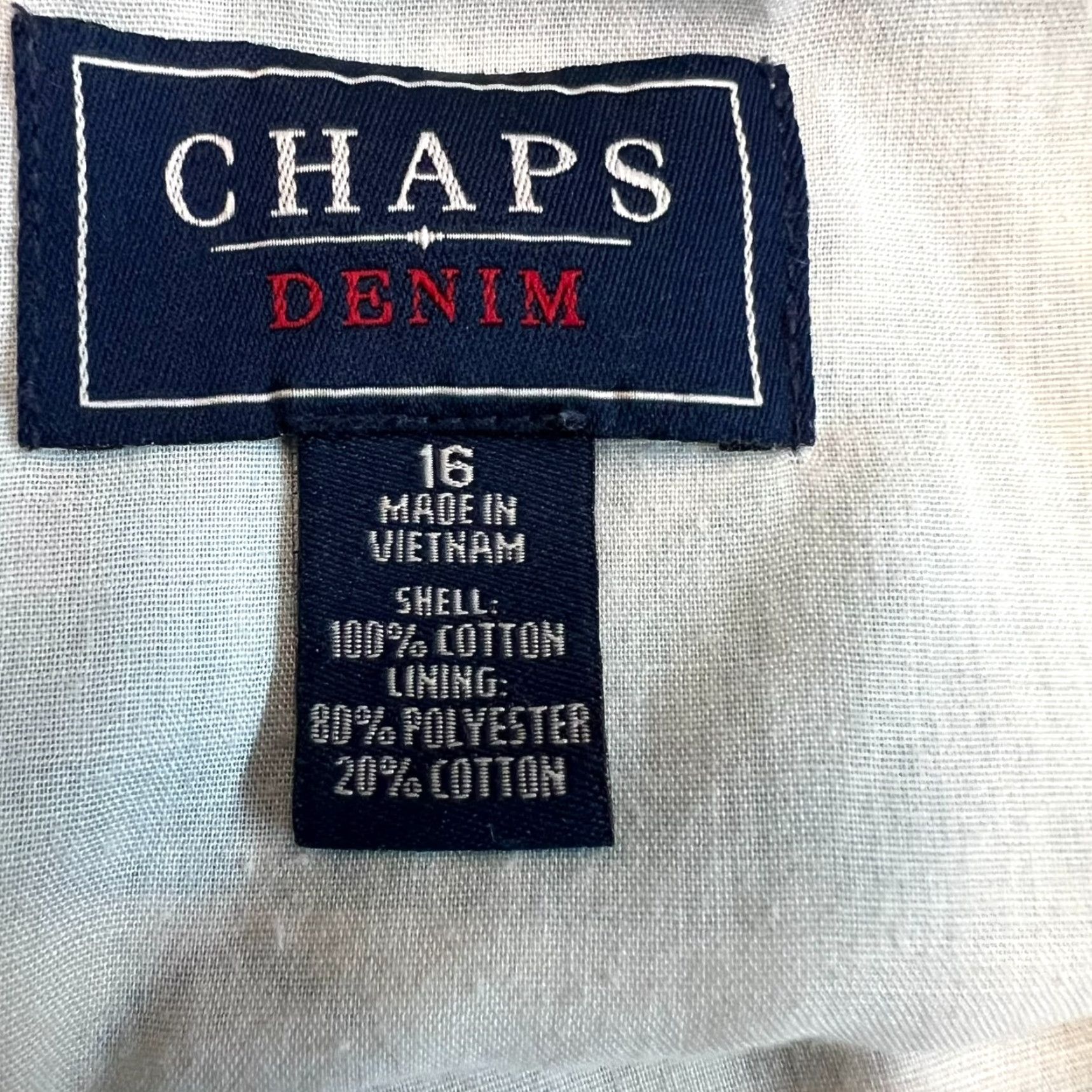 Chaps Chaps Denim Pleated Floral Lined Midi Skirt Womens Size 16 Blue Size 38" / US 16 / IT 52 - 5 Thumbnail